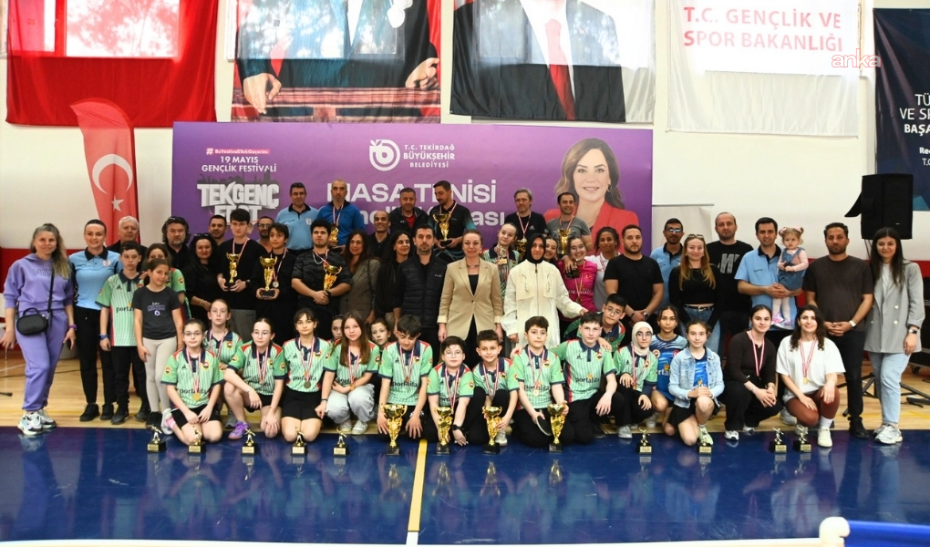 Tekirdağ’da “Masa Tenisi Gençlik Kupası” heyecanı yaşandı