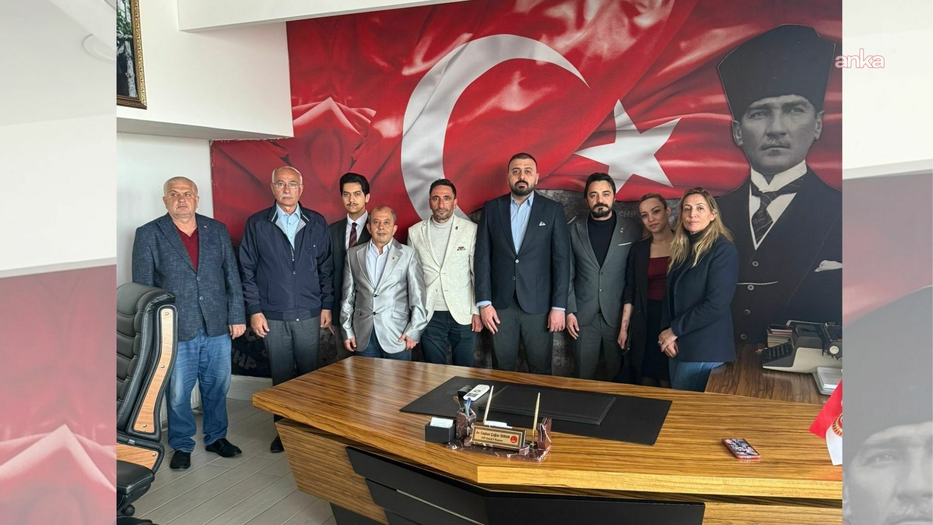Zafer Partisi Elazığ İl Başkanlığı'ndan CHP Elazığ İl Başkanlığı'na destek ziyareti