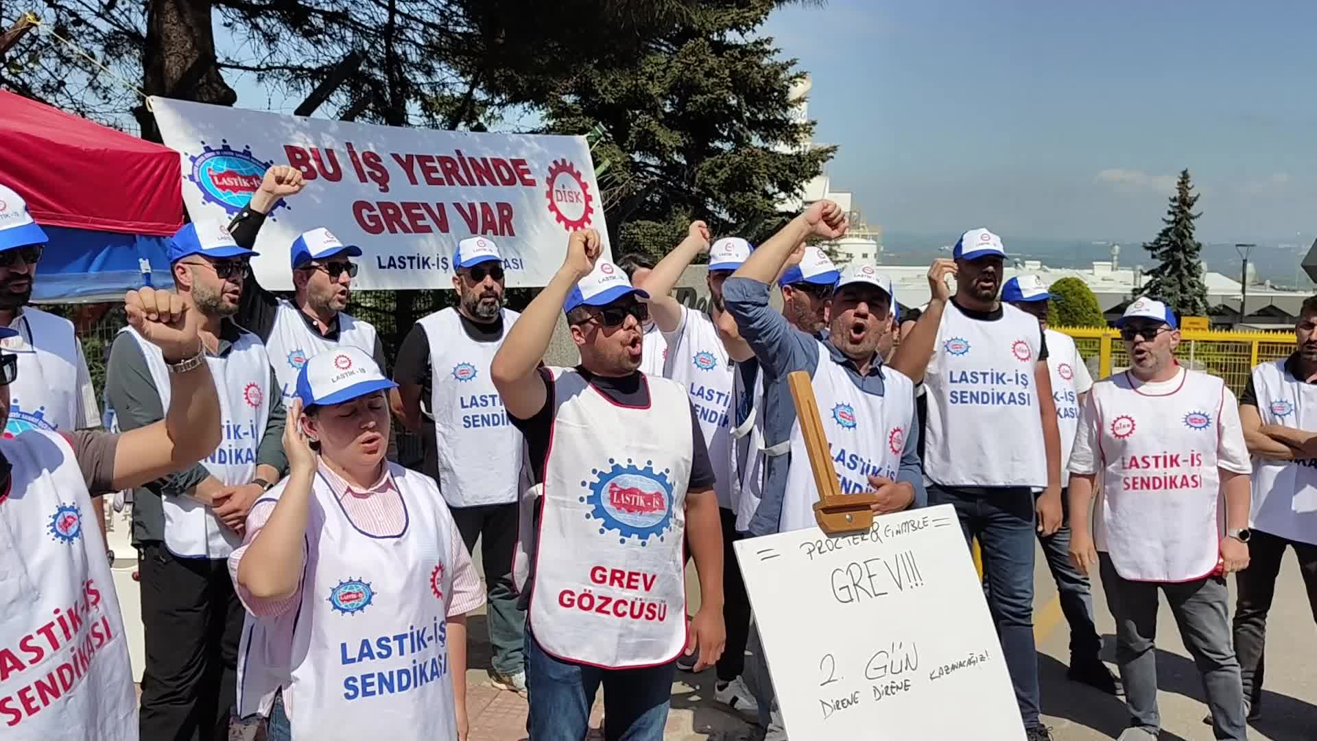 EMEP heyetinden, grevdeki P&G işçilerine destek ziyareti