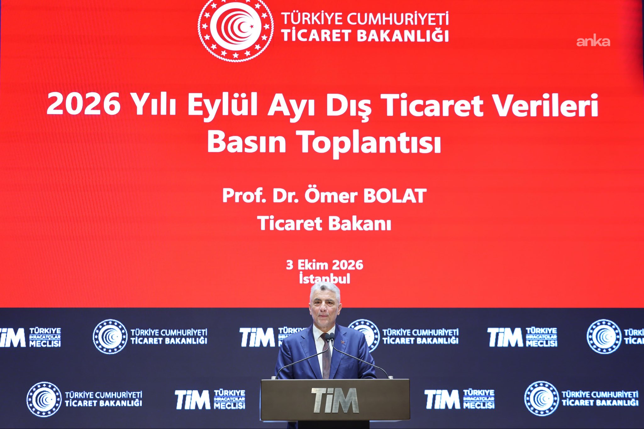 Bakan Bolat: "Eylül ihracatı 26 milyar dolarla Cumhuriyet tarihinin rekorunu kırdı"
