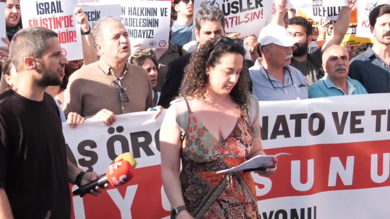 İstanbul'da "NATO'ya hayır" eylemi: "Emperyalizme karşı mücadelenin ve öfkenin sokaklarda nasıl büyüyeceğini göreceksiniz"