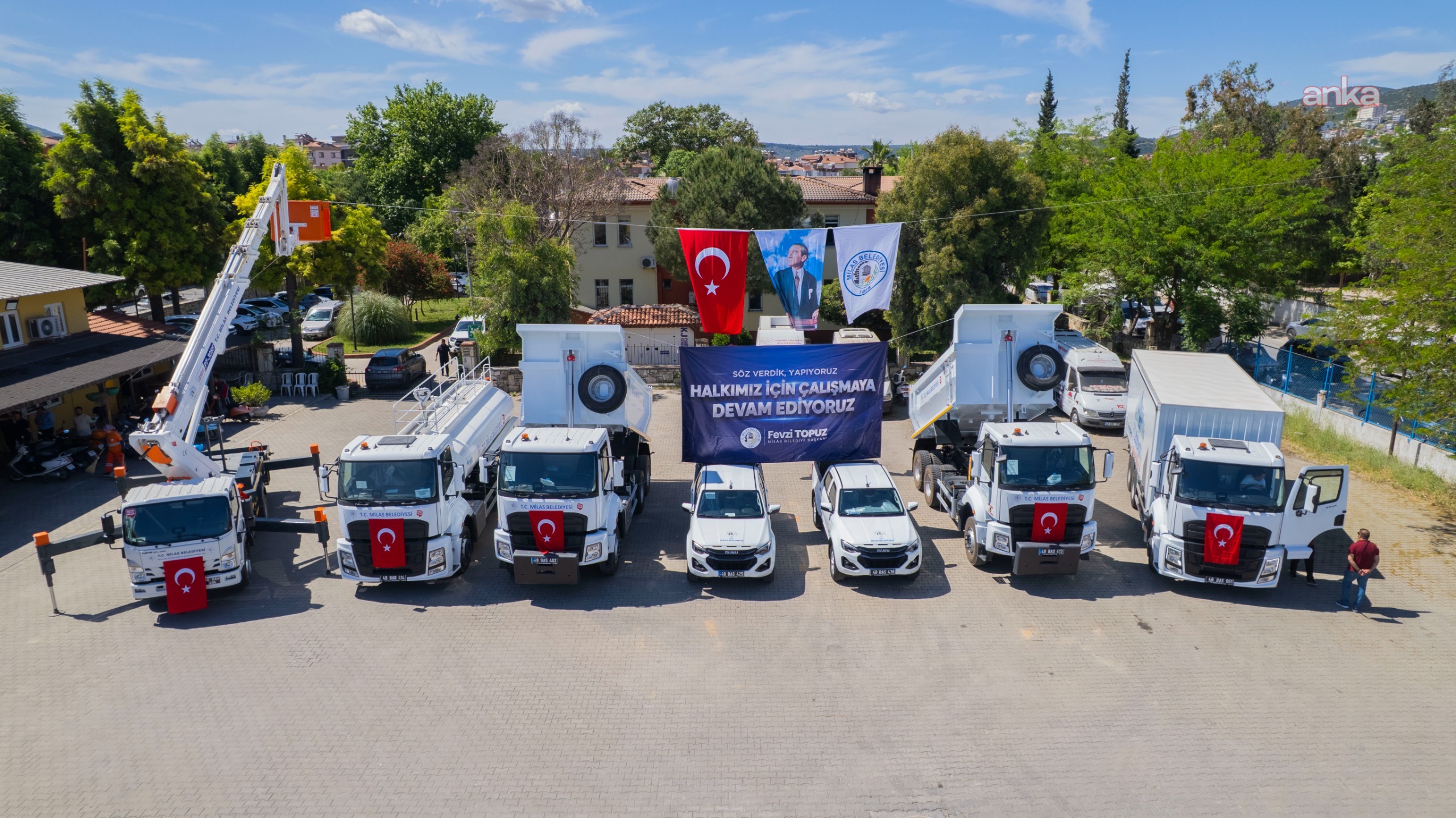 Milas Belediyesi, filosunu 7 yeni araçla güçlendirdi