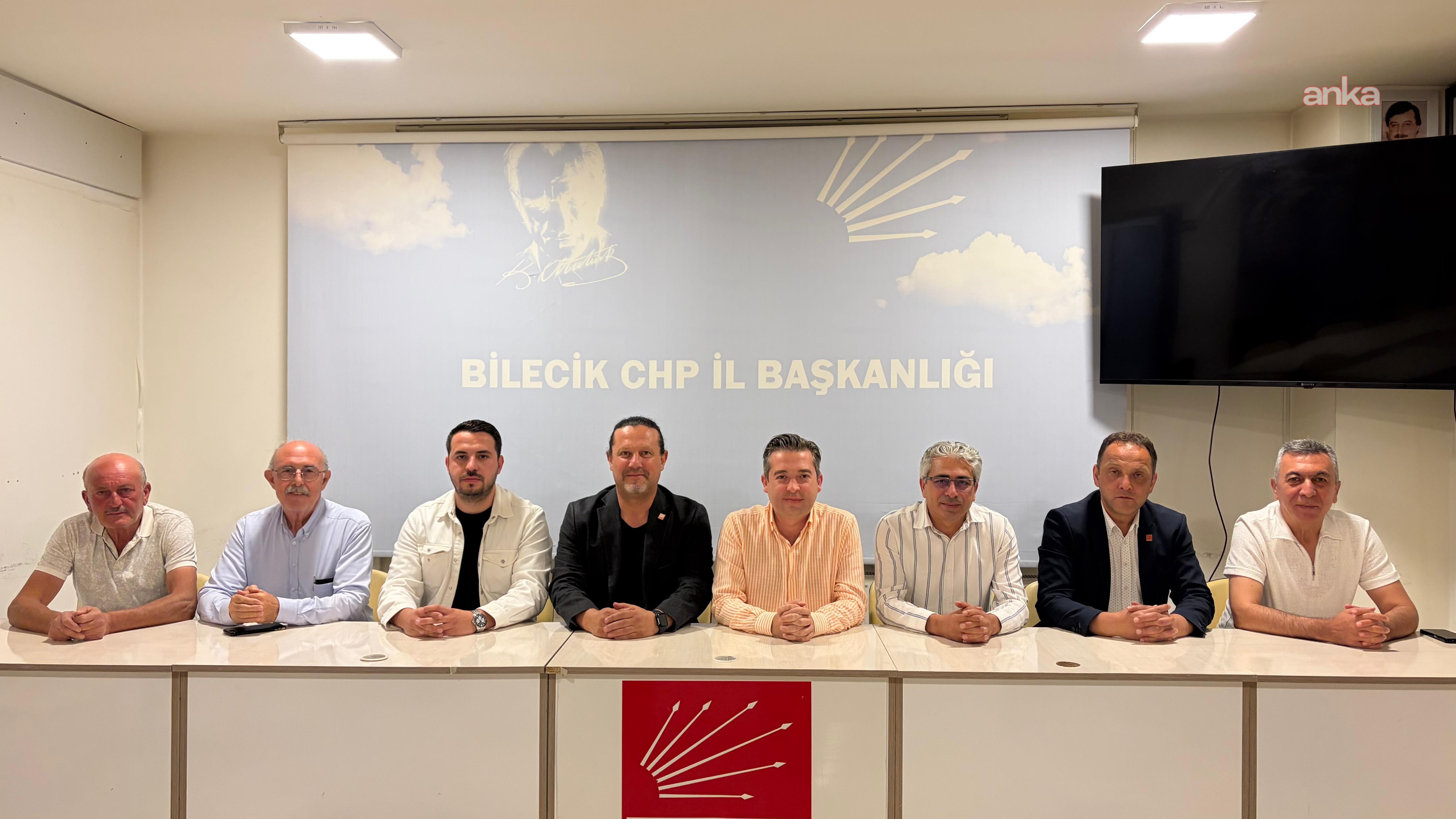 CHP Bilecik İlçe Başkanları: Örgüt iradesinin üzerinde hiçbir irade tanımıyoruz
