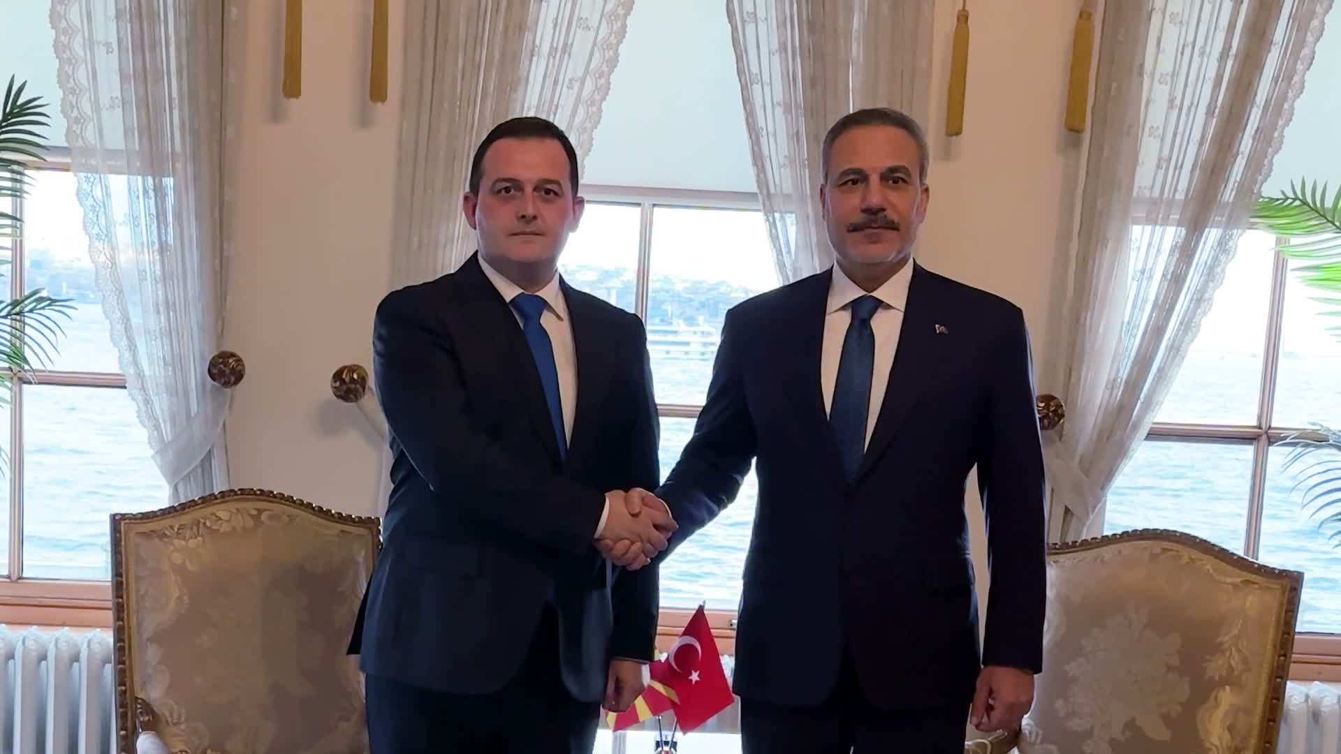 Bakan Fidan, Kuzey Makedonya Devlet Bakanı Zeynula ile görüştü
