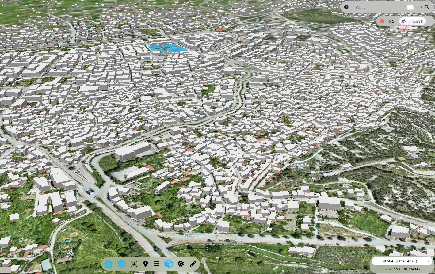 Burdur Dijital Kent Bilgi Sistemi kullanıma açıldı