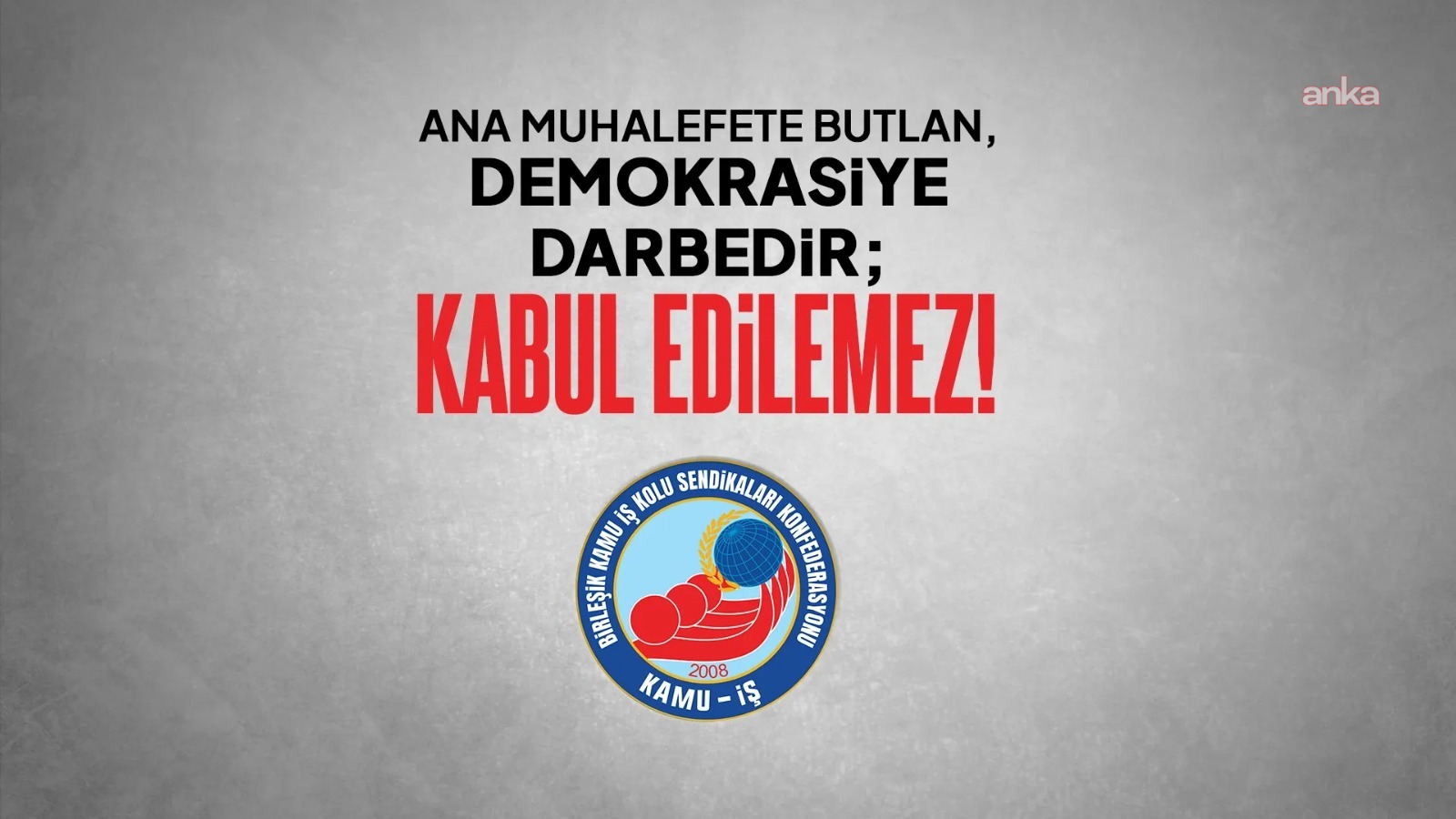 CHP Kurultayı'na iptal kararı... Birleşik Kamu İş: Ana muhalefete butlan, demokrasiye darbedir, kabul edilemez