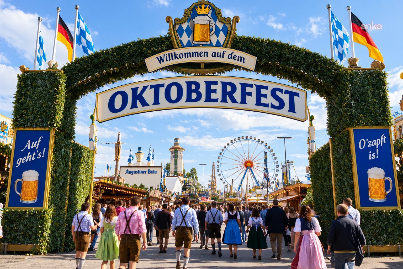 Münih’te düzenlenen Oktoberfest 7,4 milyon ziyaretçisiyle tarihi rekor kırdı