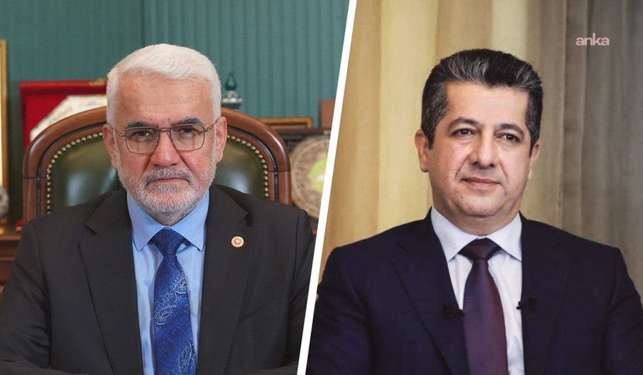HÜDA PAR Genel Başkanı Yapıcıoğlu, Mesrur Barzani’yi aradı