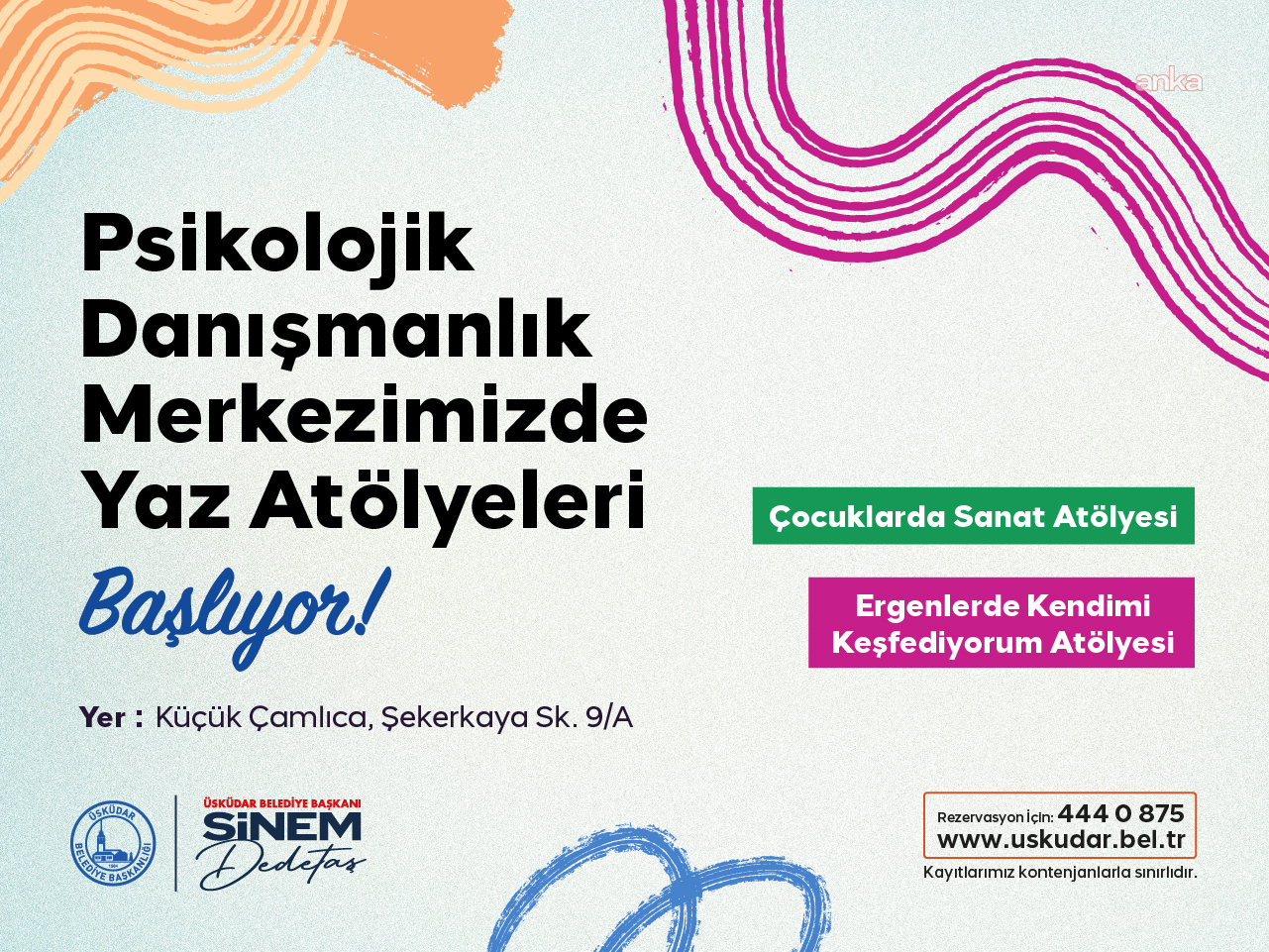 Üsküdar Belediyesi’nden çocuklar ve gençler için yaz atölyeleri