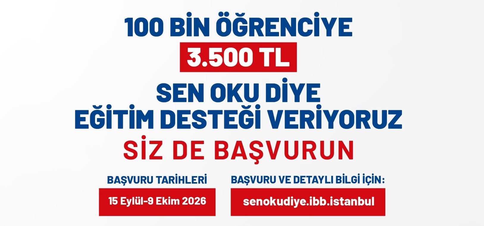 İBB'nin "Sen Oku Diye" projesinin başvuruları devam ediyor