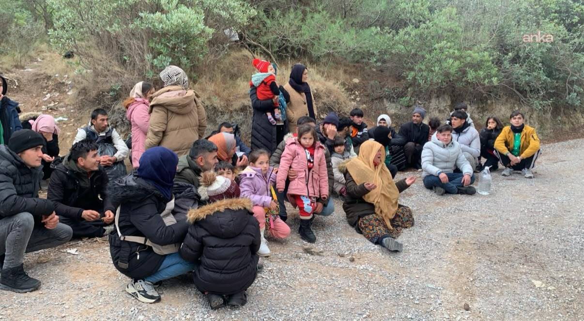 Seferihisar’da 37 kaçak göçmen yakalandı... Göçmenleri taşıdığını itiraf eden kamyonet sürücüsü tutuklandı