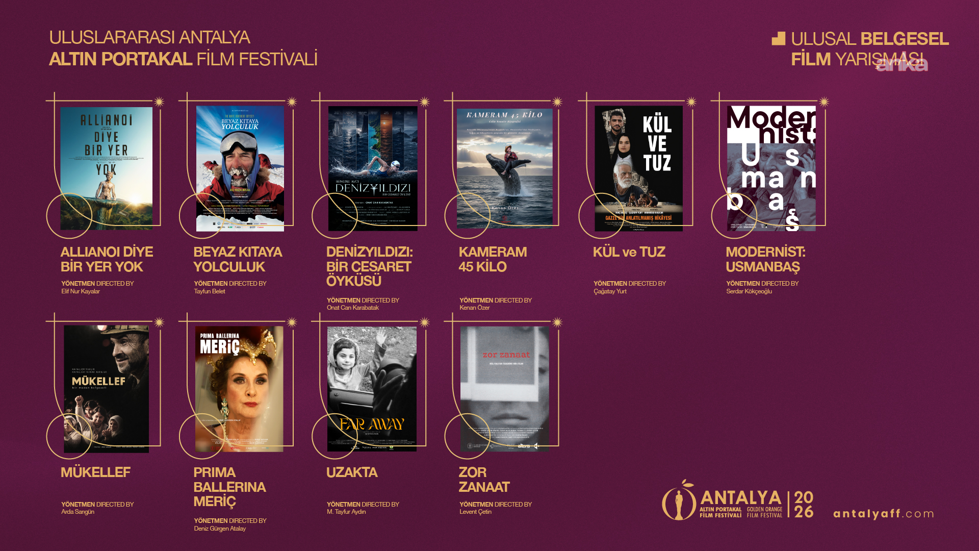 Altın Portakal’ın kısa film ve belgesel seçkileri belli oldu