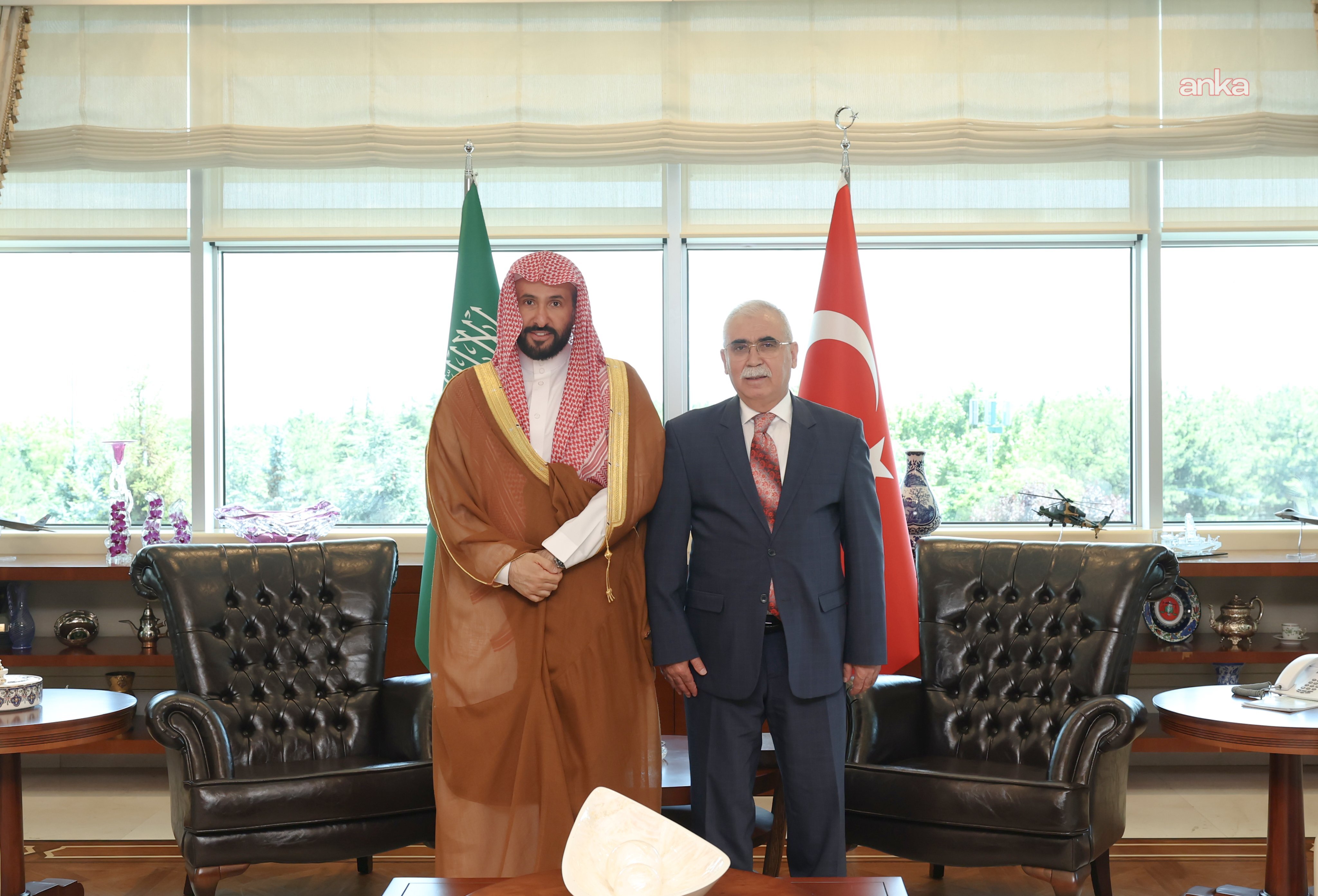 Anayasa Mahkemesi Başkanı Özkaya, Suudi Arabistan Adalet Bakanı ile görüştü