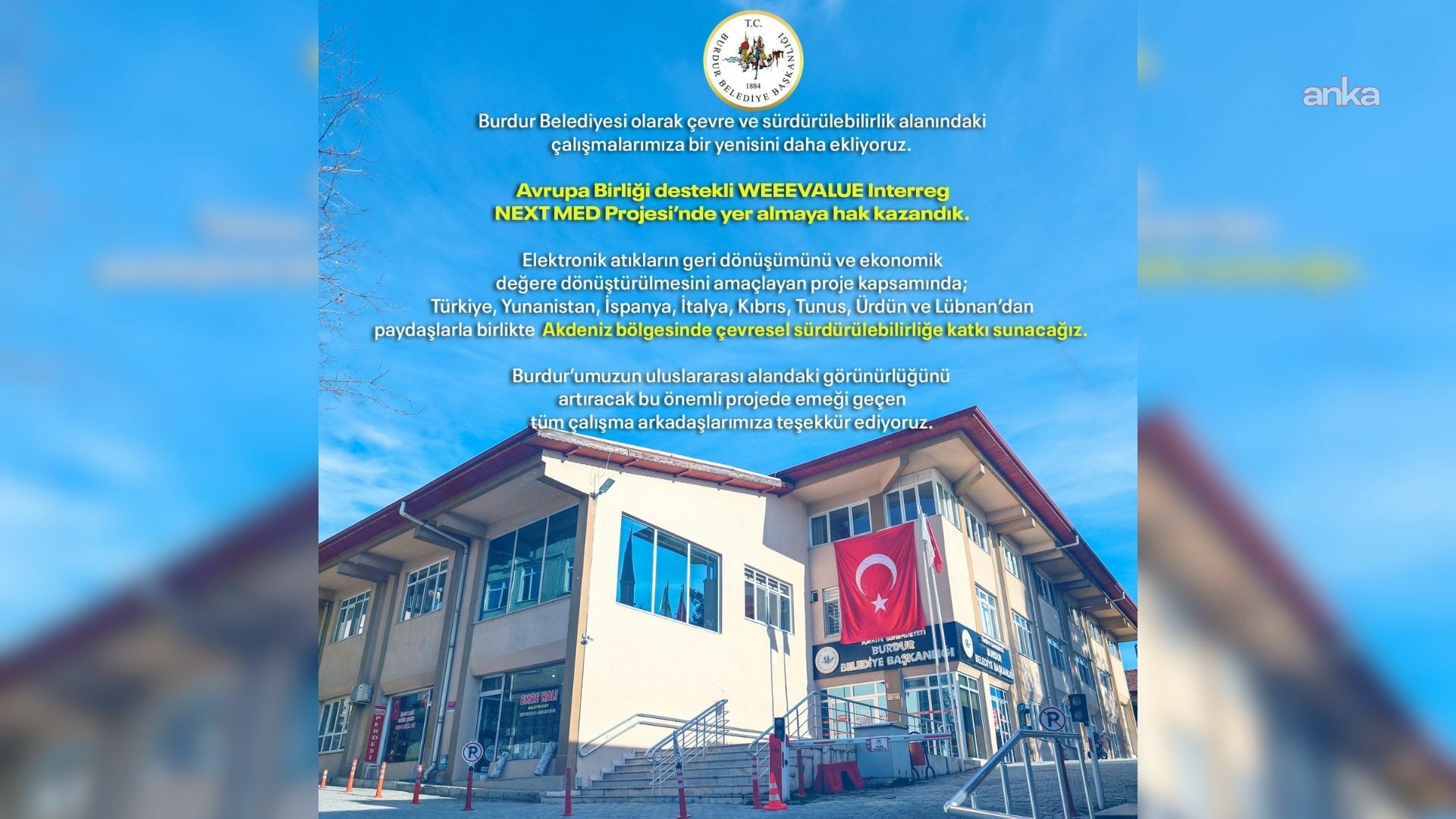 Burdur Belediyesi, WEEEVALUE Projesi ile Avrupa’da