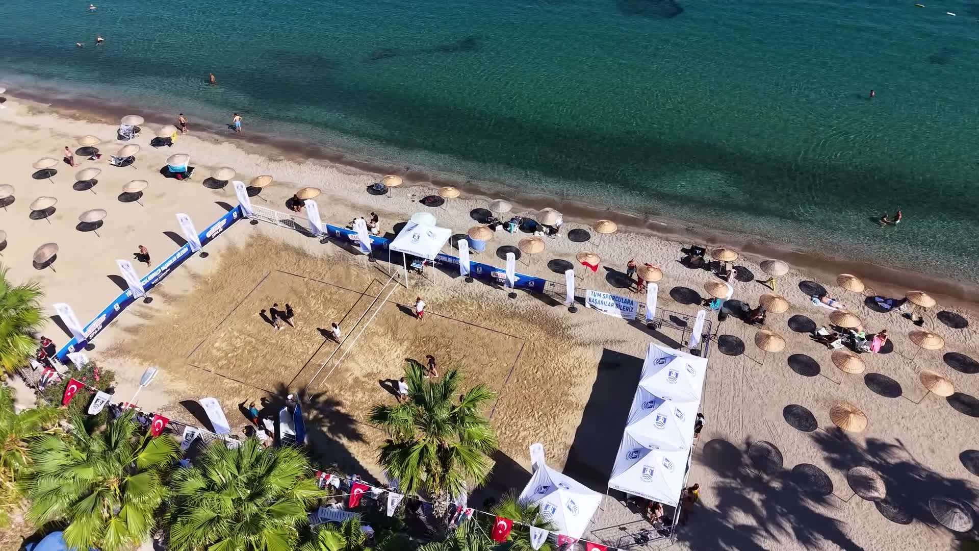 Bodrum Belediyesi'nin "Plaj Voleybolu Şenliği" Gündoğan’da tamamlandı
