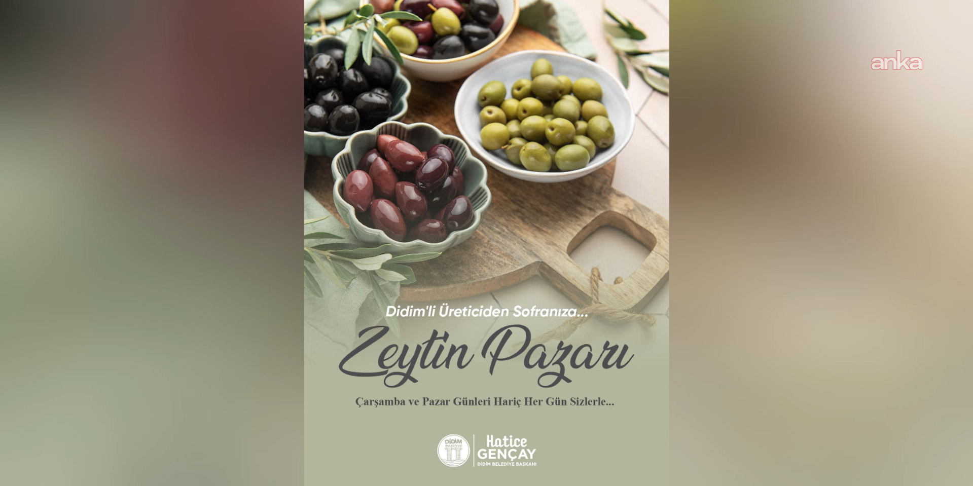 Didim Belediyesi'nin "Zeytin Pazarı", 28 Eylül'de açılıyor