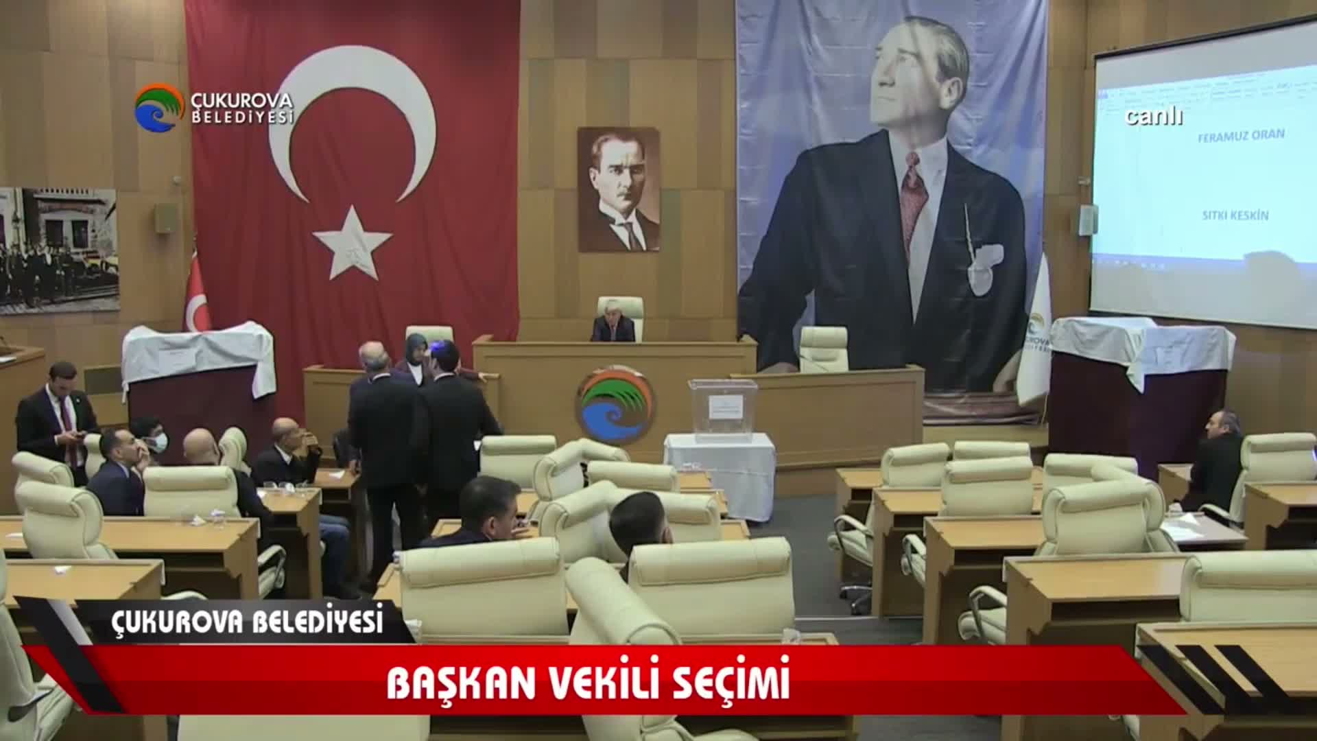 Sıtkı Keskin 19 oy alarak Çukurova Belediye Başkan Vekili seçildi