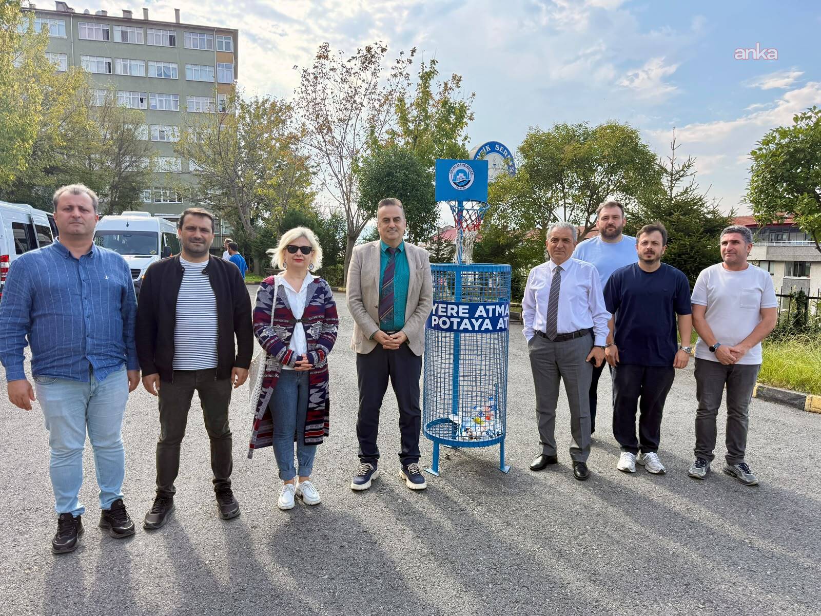 Ortahisar Belediyesi, okullara geri dönüşüm potası yerleştirmeye devam ediyor