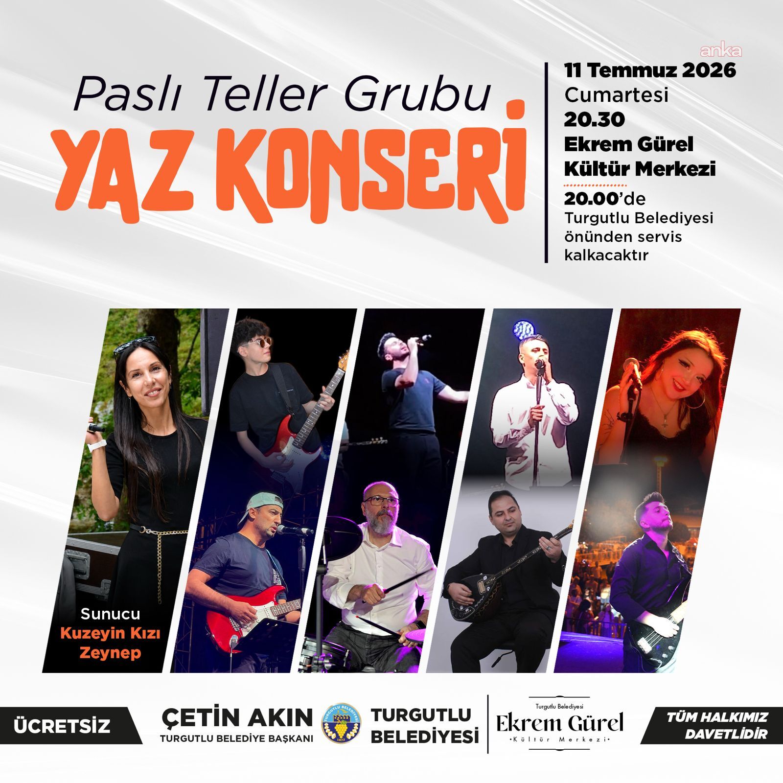 “Paslı Teller” grubu, Turgutlu’da müzikseverlerle buluşacak