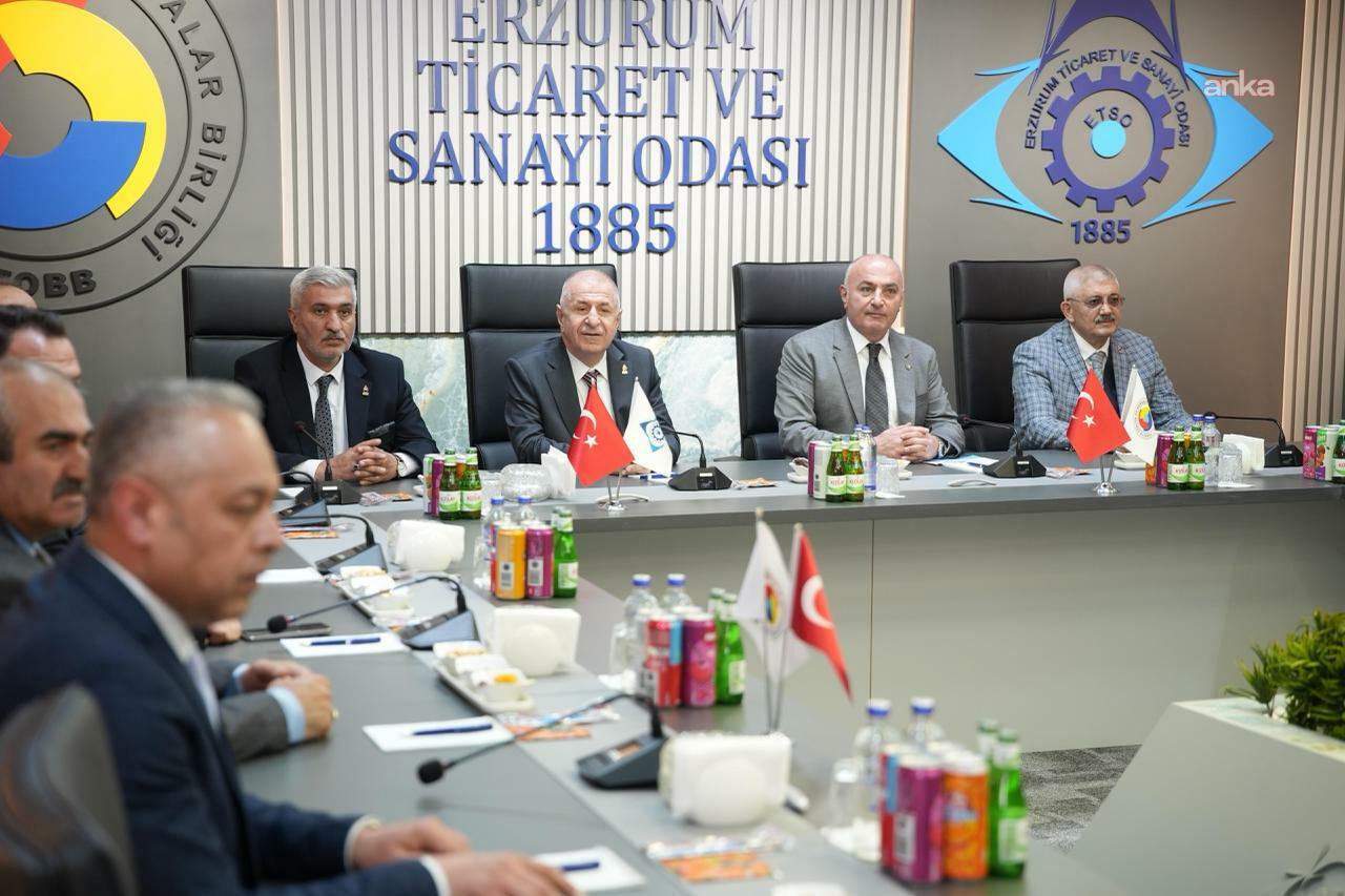 Ümit Özdağ, Erzurum Ticaret ve Sanayi Odası'nı ziyaret etti