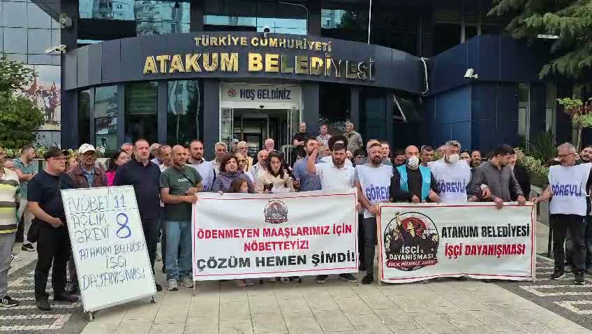 Atakum Belediyesi işçilerinin 8 günlük açlık grevi sona erdi