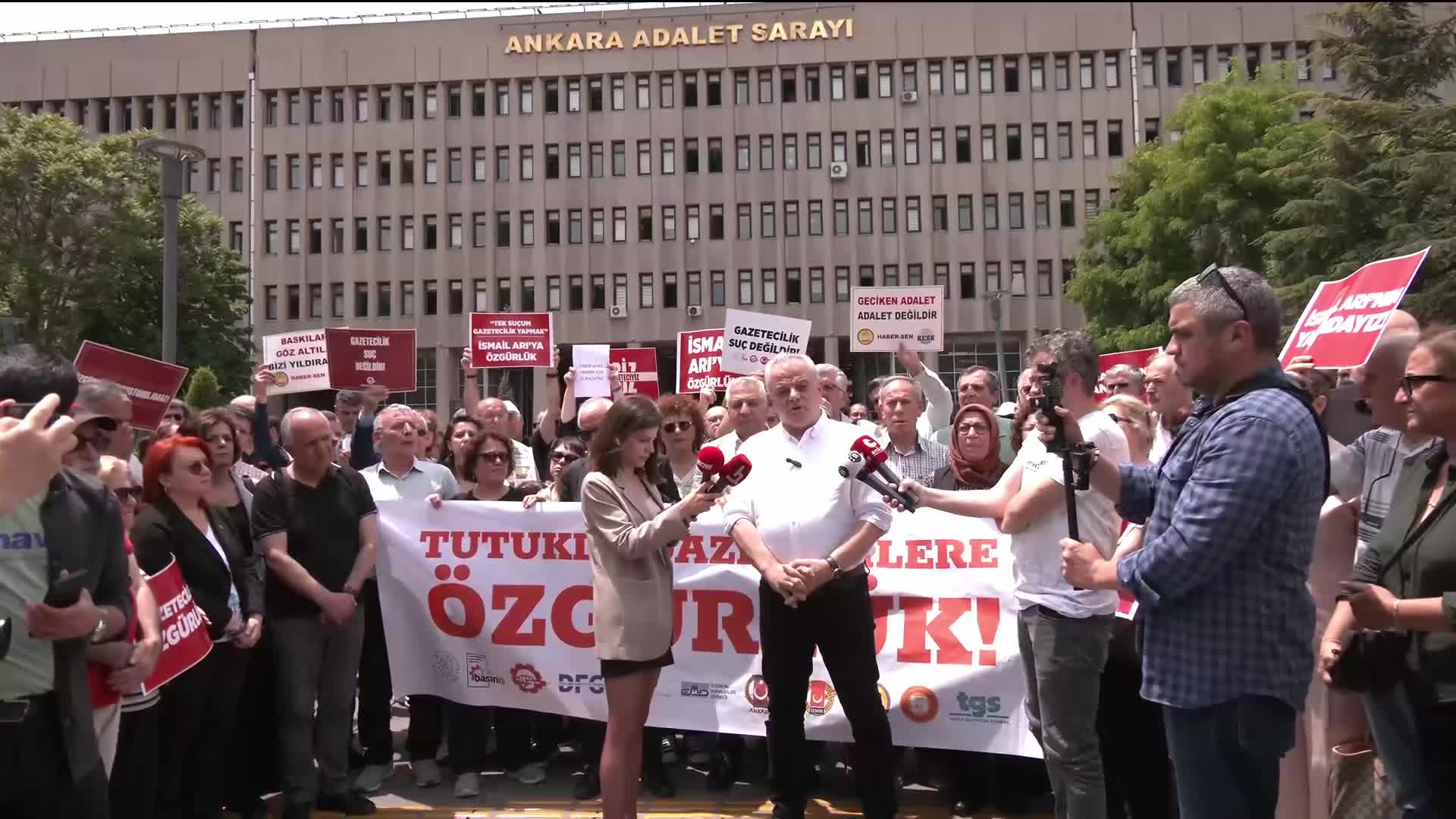 İsmail Arı'nın duruşması öncesinde basın meslek örgütlerinden açıklama