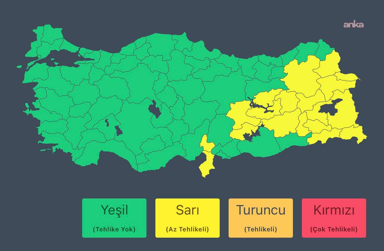 Meteoroloji'den 17 il için kuvvetli sağanak uyarısı