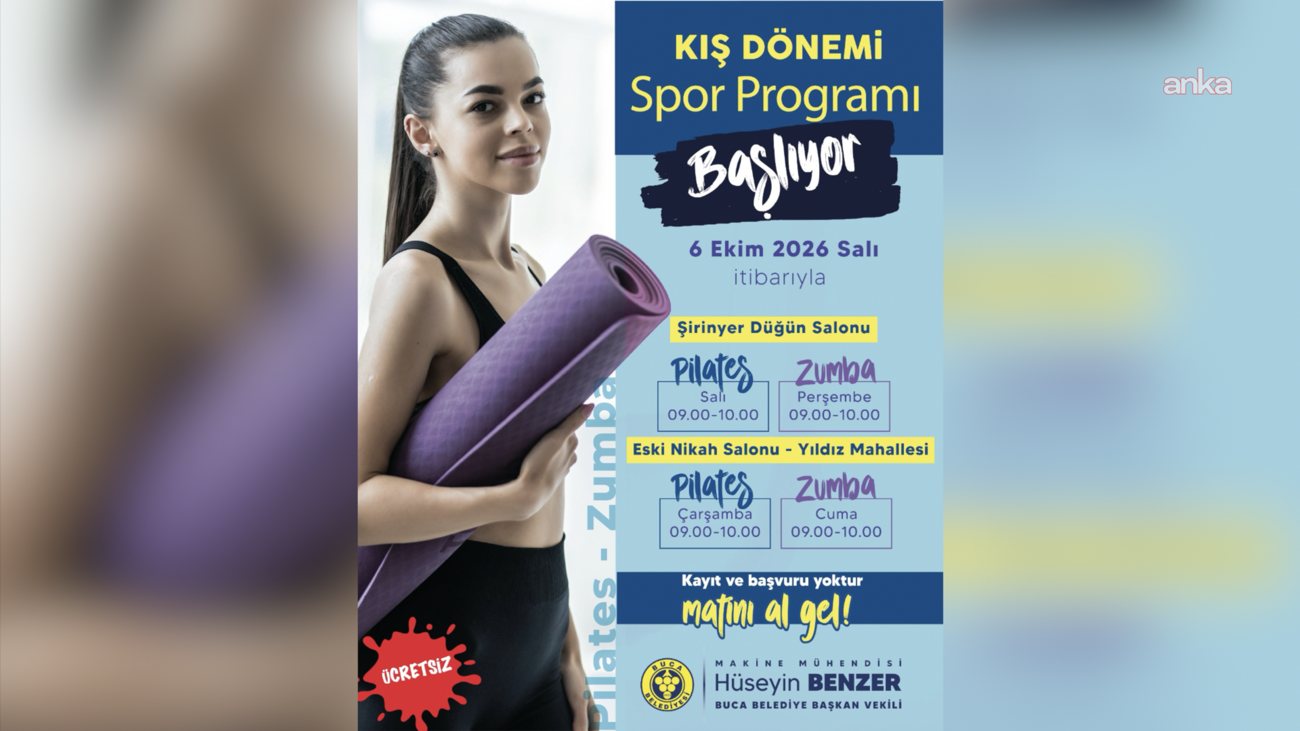 Buca’da kış dönemi spor kursları başlıyor