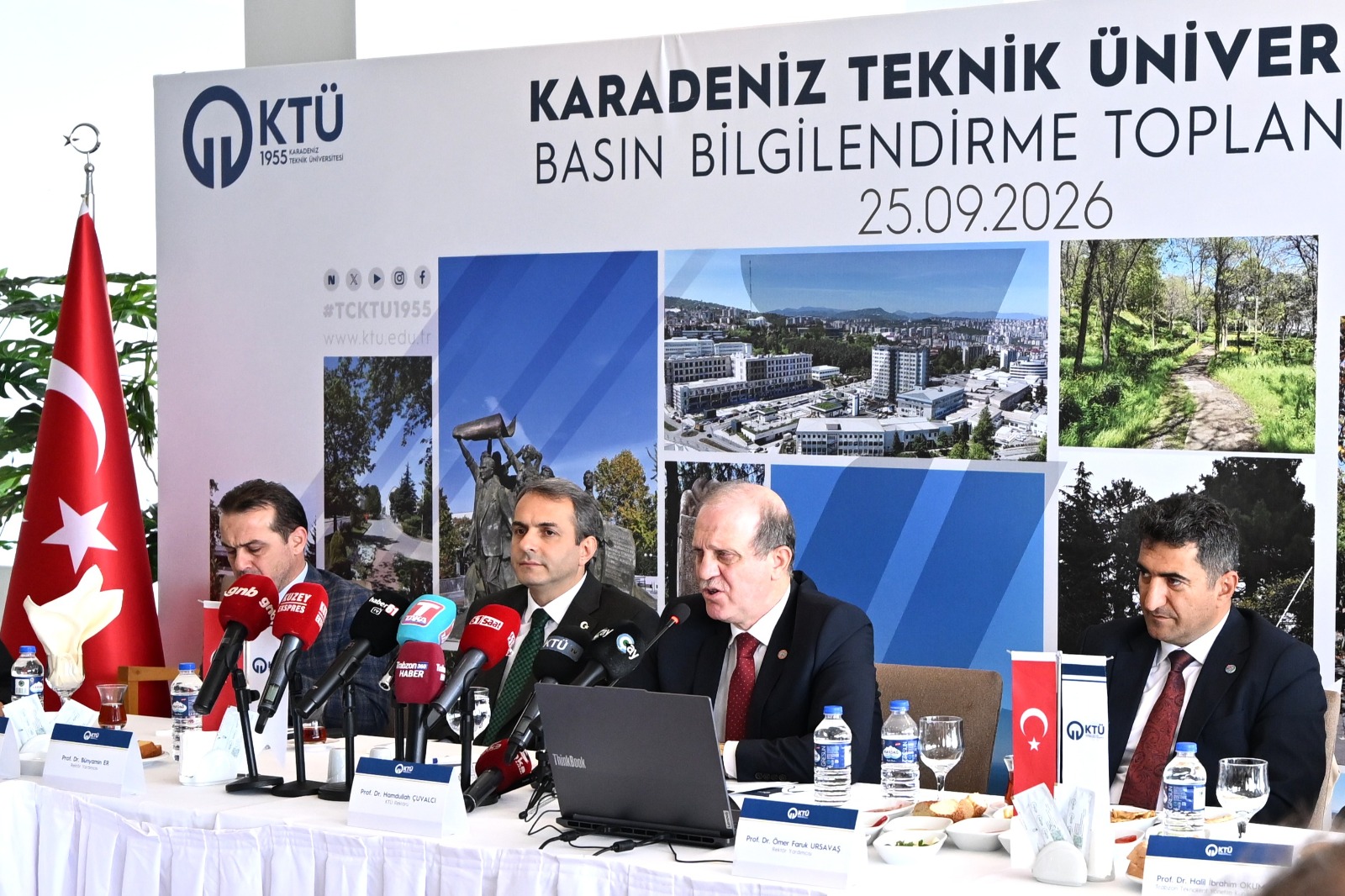KTÜ Rektörü Çuvalcı, yapay zekâ ve afet araştırmalarındaki çalışmaları anlattı