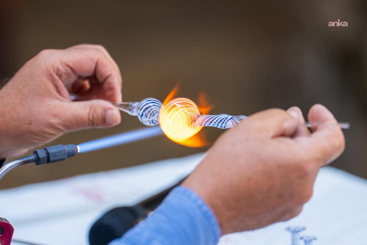 Menteşe’de camdan tuvale uzanan sanat buluşması