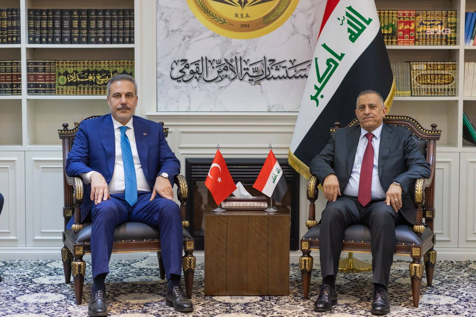Bakan Fidan, Irak Ulusal Güvenlik Müsteşarı Abbudi ile bir araya geldi