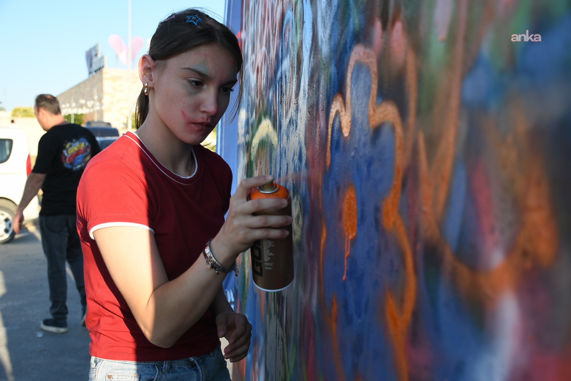 Grafiti ve müzik, Lüleburgaz'da bir araya geldi