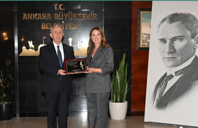 Ankara Barosu Başkanı Çağlayan ve Yönetim Kurulu üyeleri Mansur Yavaş'ı ziyaret etti
