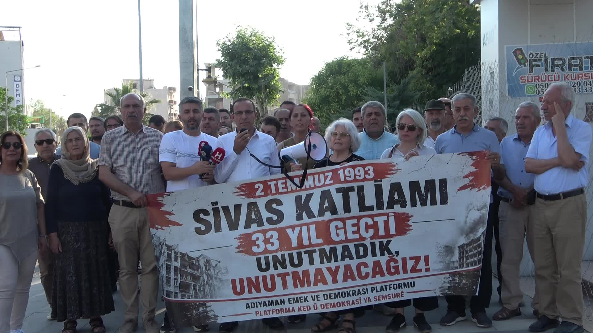 Adıyaman’da Madımak anması: Unutmadık, unutturmayacağız