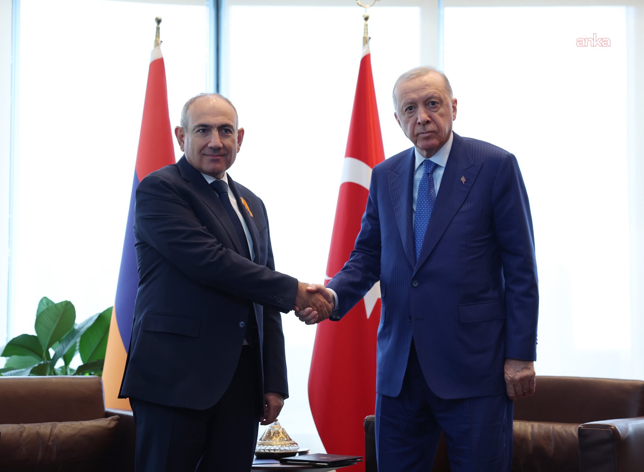 Cumhurbaşkanı Erdoğan, Ermenistan Başbakanı Paşinyan ile New York'ta görüştü