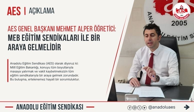 Anadolu Eğitim Sendikası'ndan "okul saldırıları" açıklaması: MEB, vakit kaybetmeden tüm eğitim sendikalarıyla bir araya gelmeli