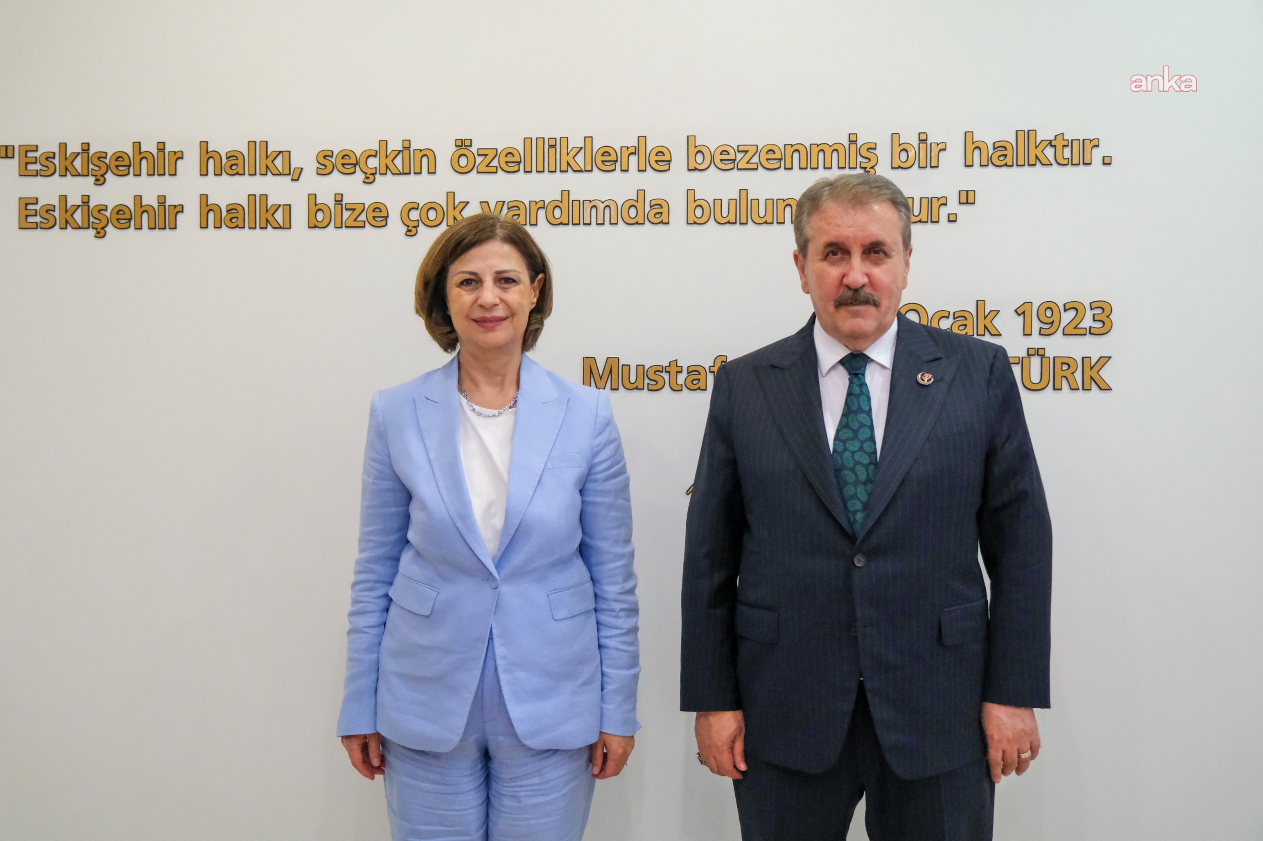 Eskişehir Büyükşehir Belediye Başkanı Ünlüce, BBP Genel Başkanı Destici'yi ağırladı