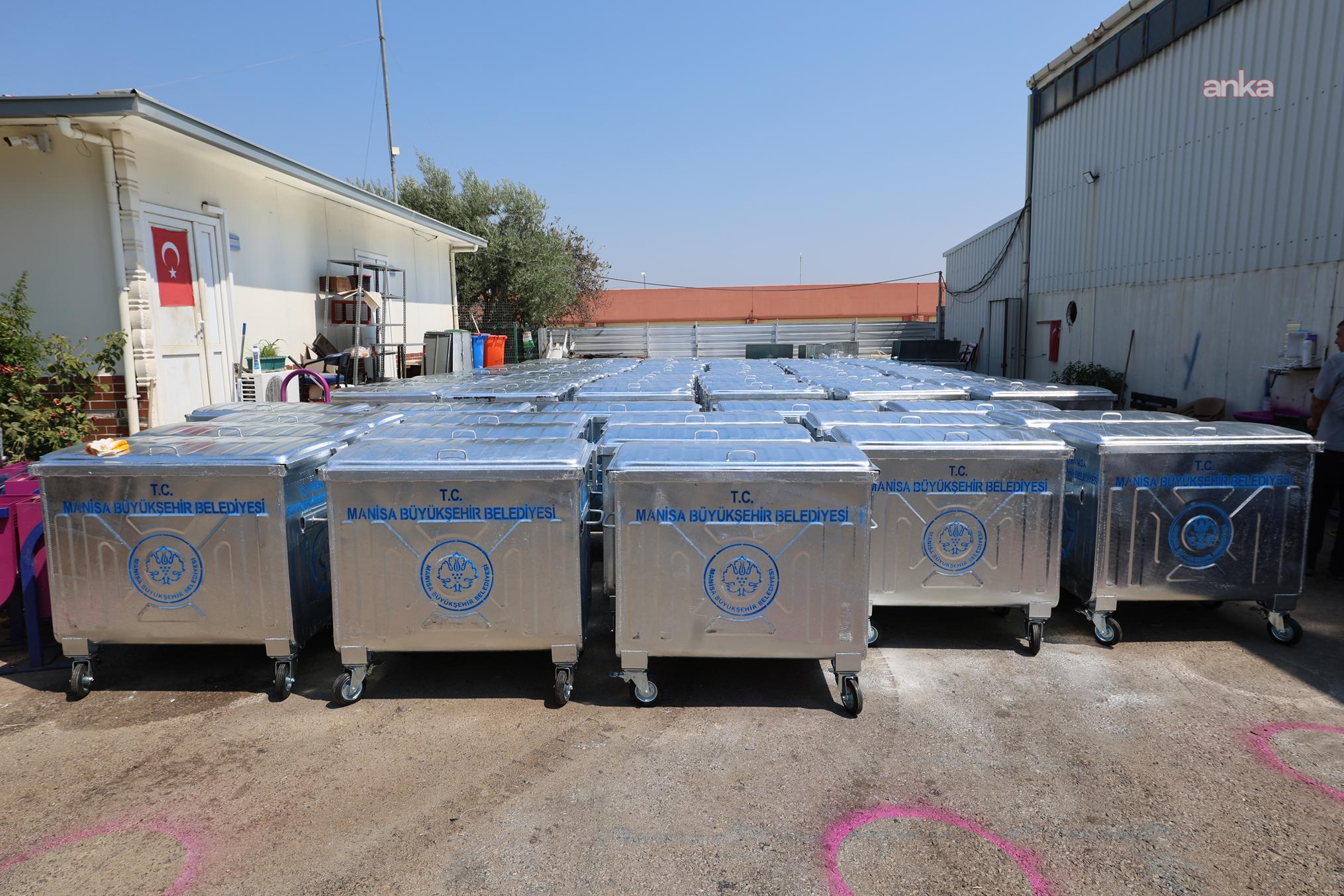 Manisa Büyükşehir Belediyesi’nden Şehzadeler'e 220 yeni çöp konteyneri desteği