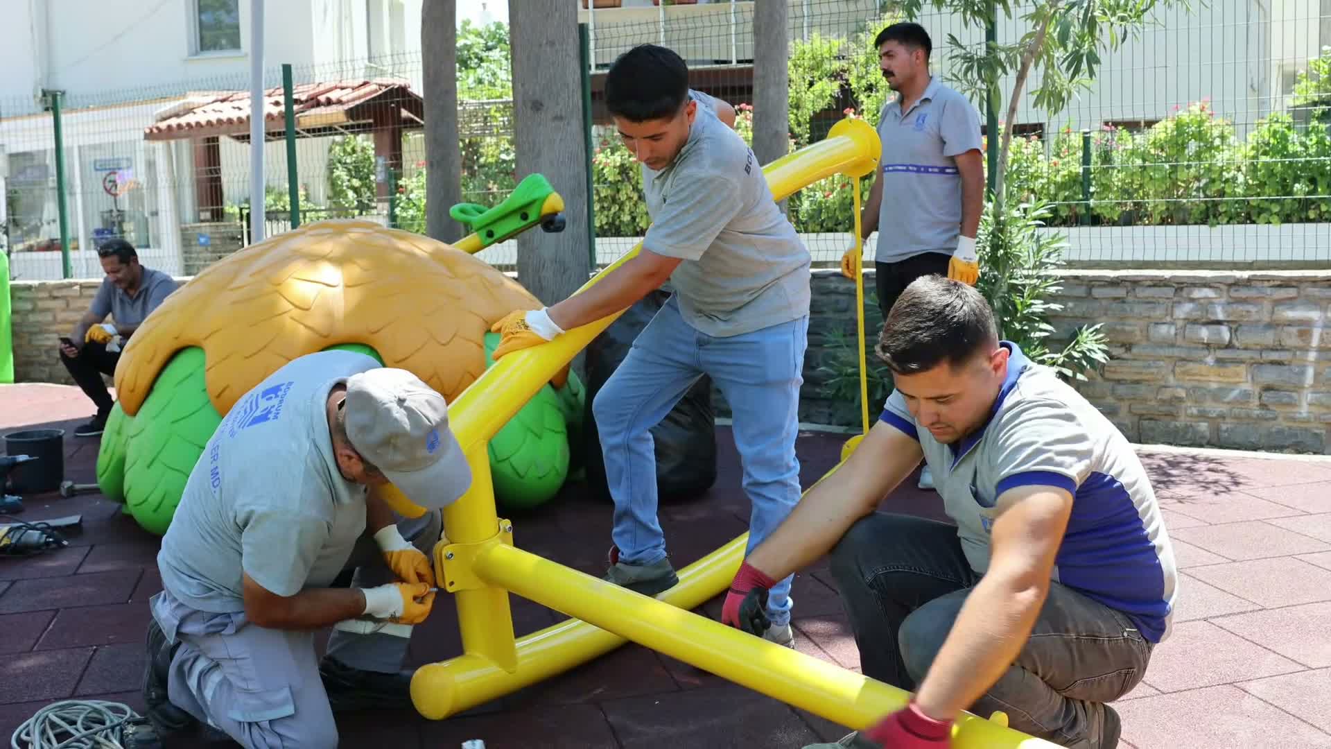 Bodrum’da Üçkuyular Parkı yenilendi