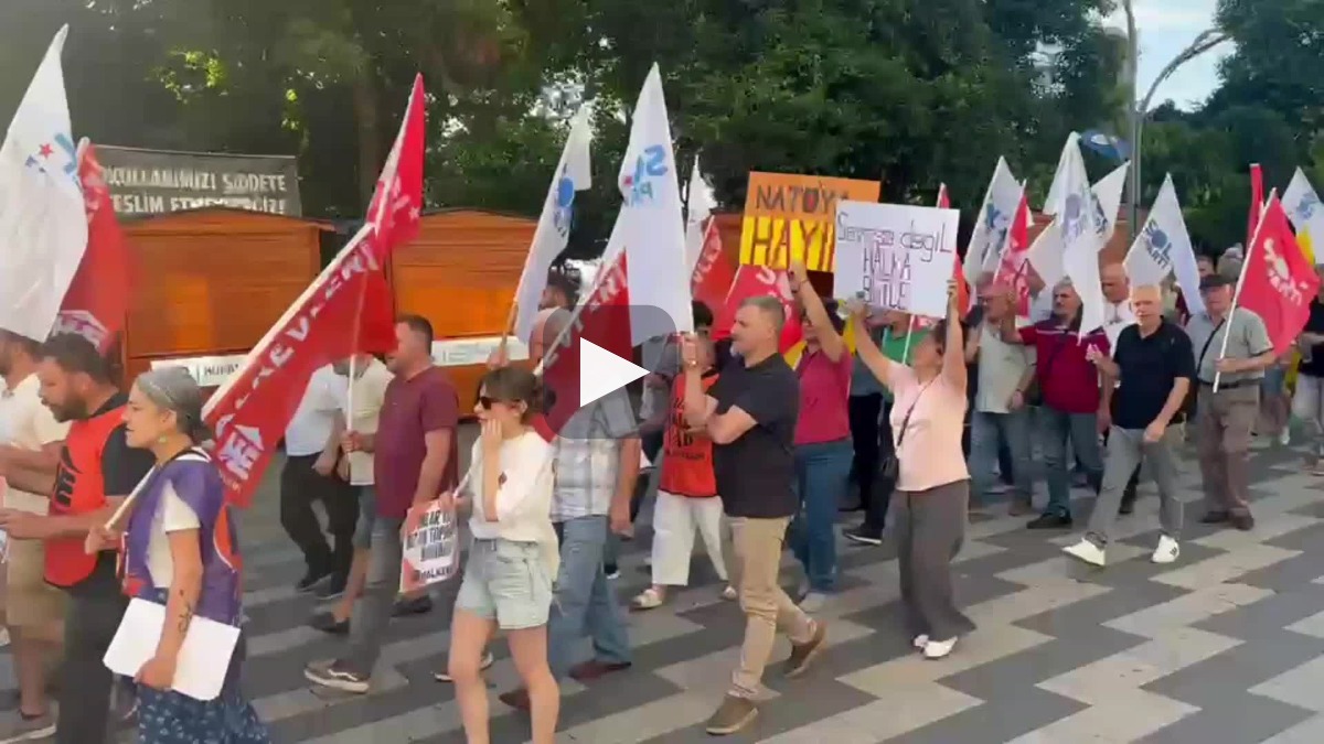 Hopa’da NATO Zirvesi protestosu: Bu memleket bizi…