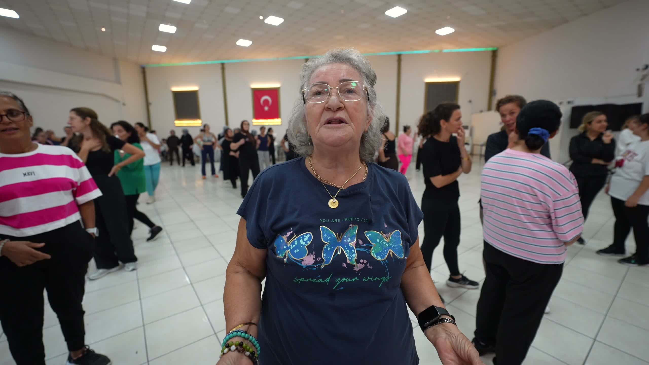 Bucalı kadınlar kış spor kurslarını sevdi