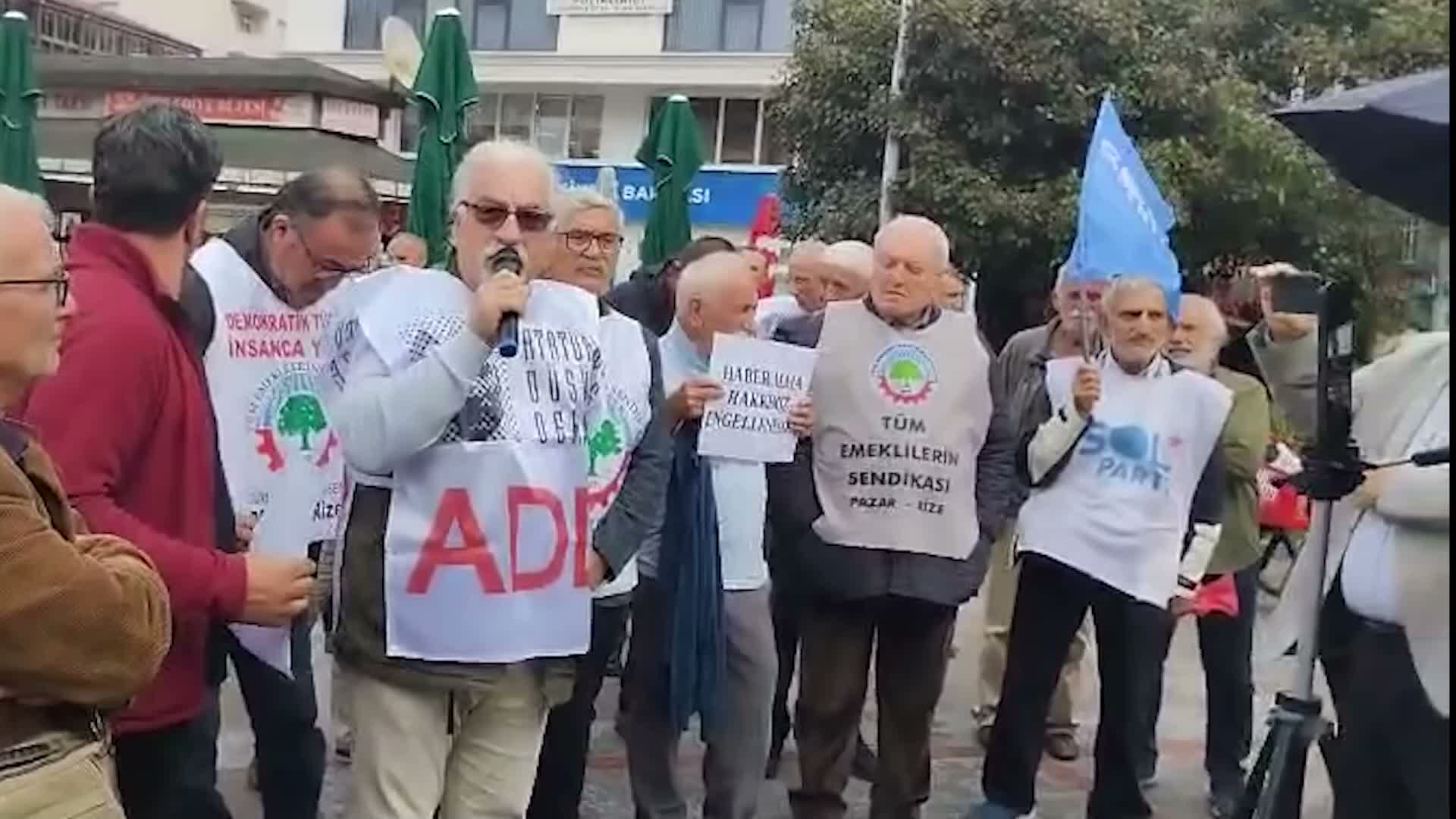 Halk TV’ye kayyum kararına Pazar'da protesto