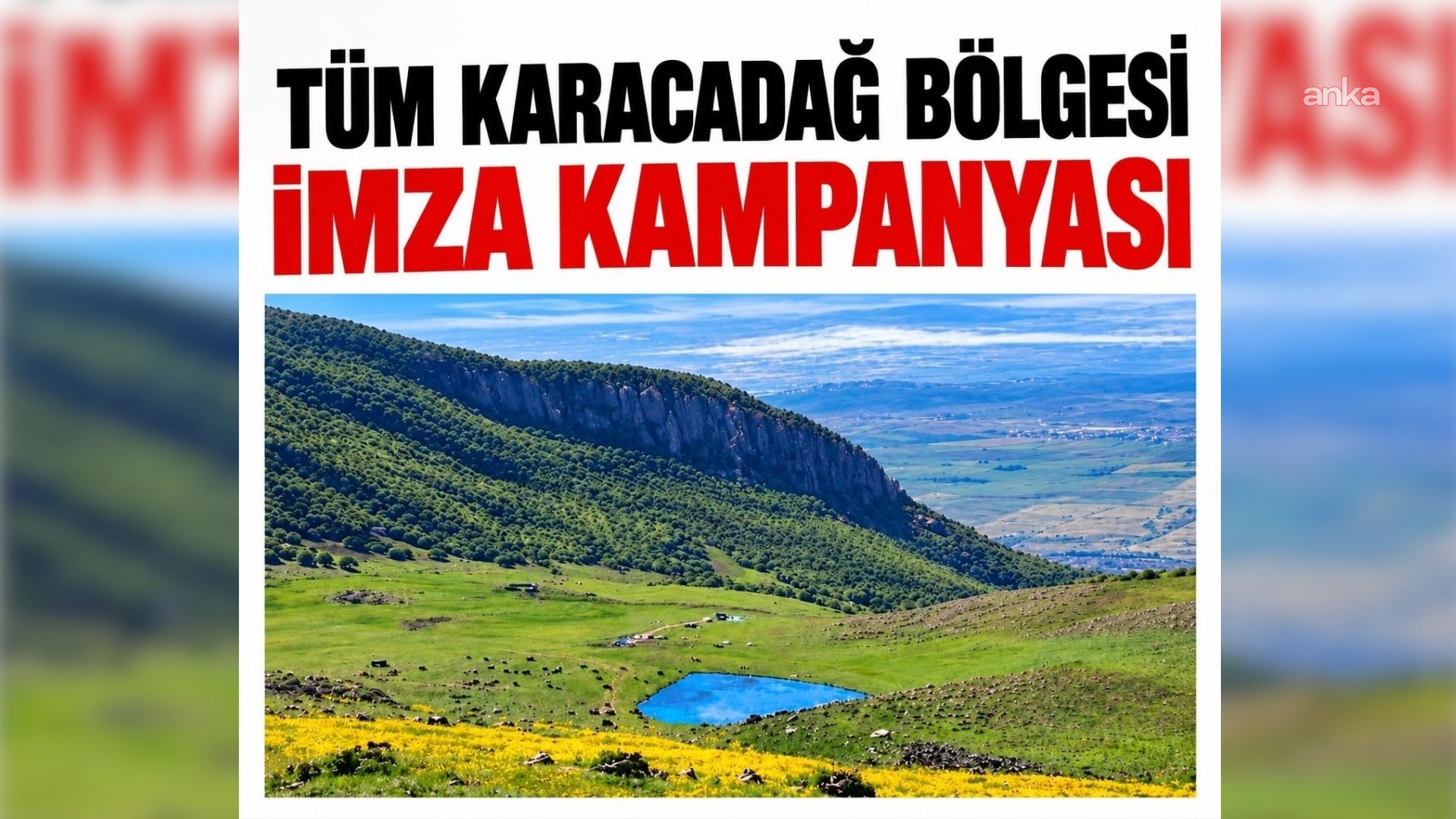 Karacadağ Koruma Platformu'dan "Karacadağ’da Madene Hayır" sloganıyla imza kampanyası