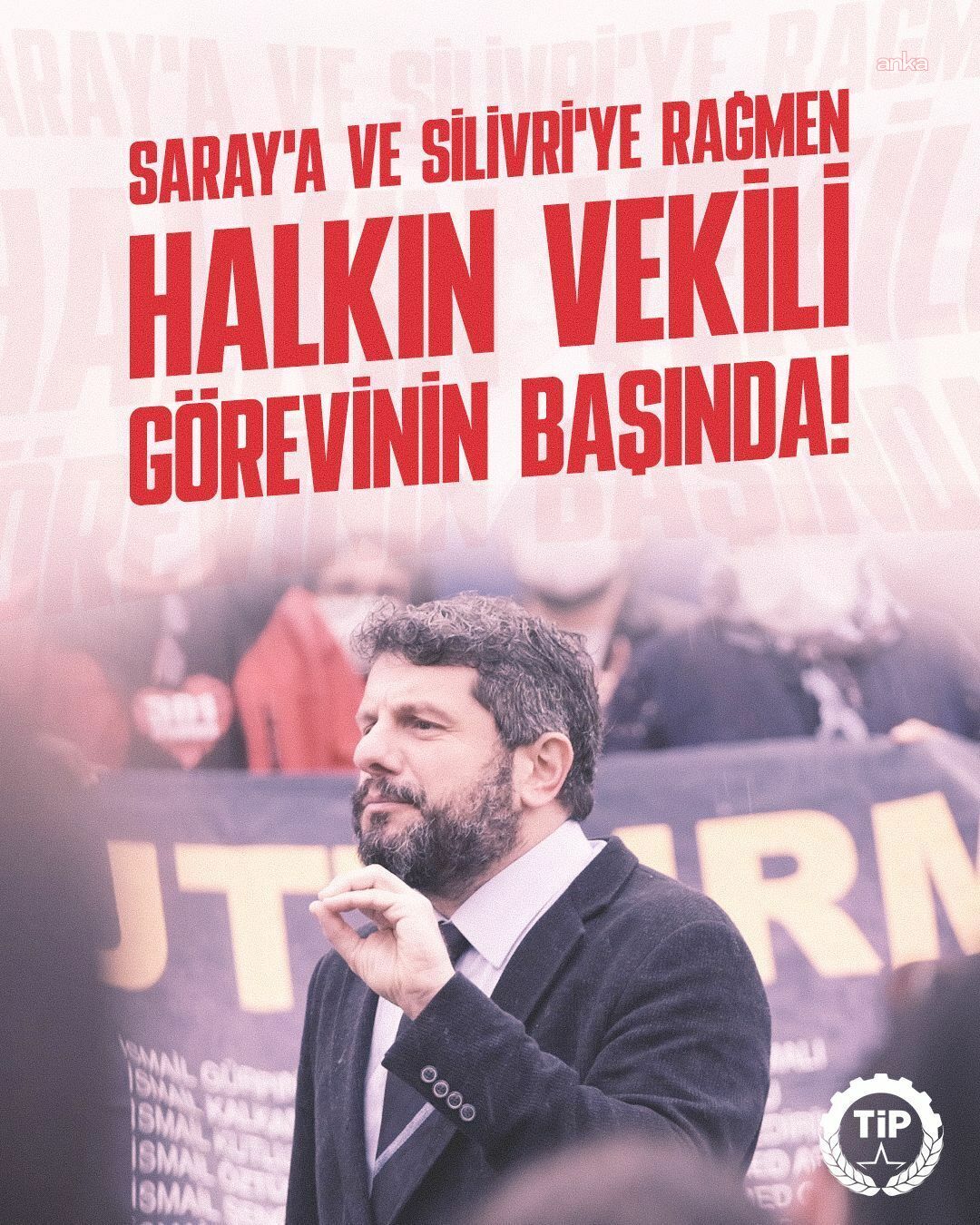 TİP: “Can Atalay’ın Hatay halkıyla buluşmasının önünde tek bir imza kaldı”
