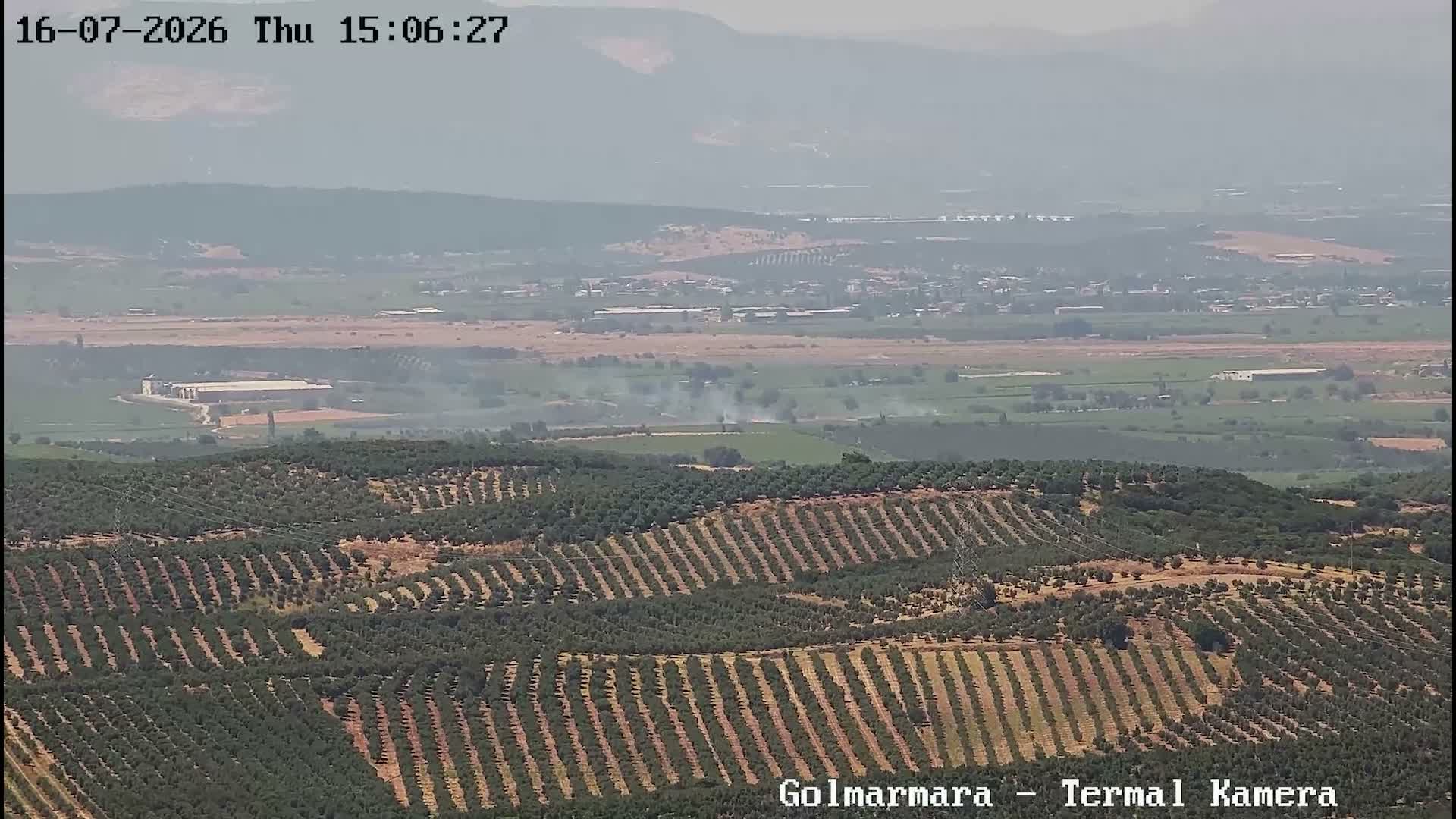 Manisa'da yapay zekâ destekli termal kameralar bir yangını daha erken tespit etti