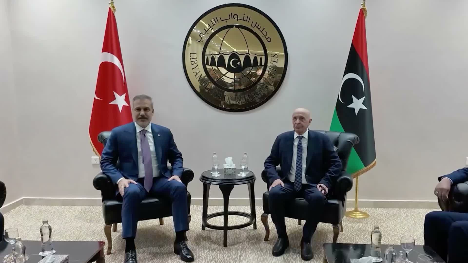 Bakan Fidan, Libya Temsilciler Meclisi Başkanı Salih ile görüştü