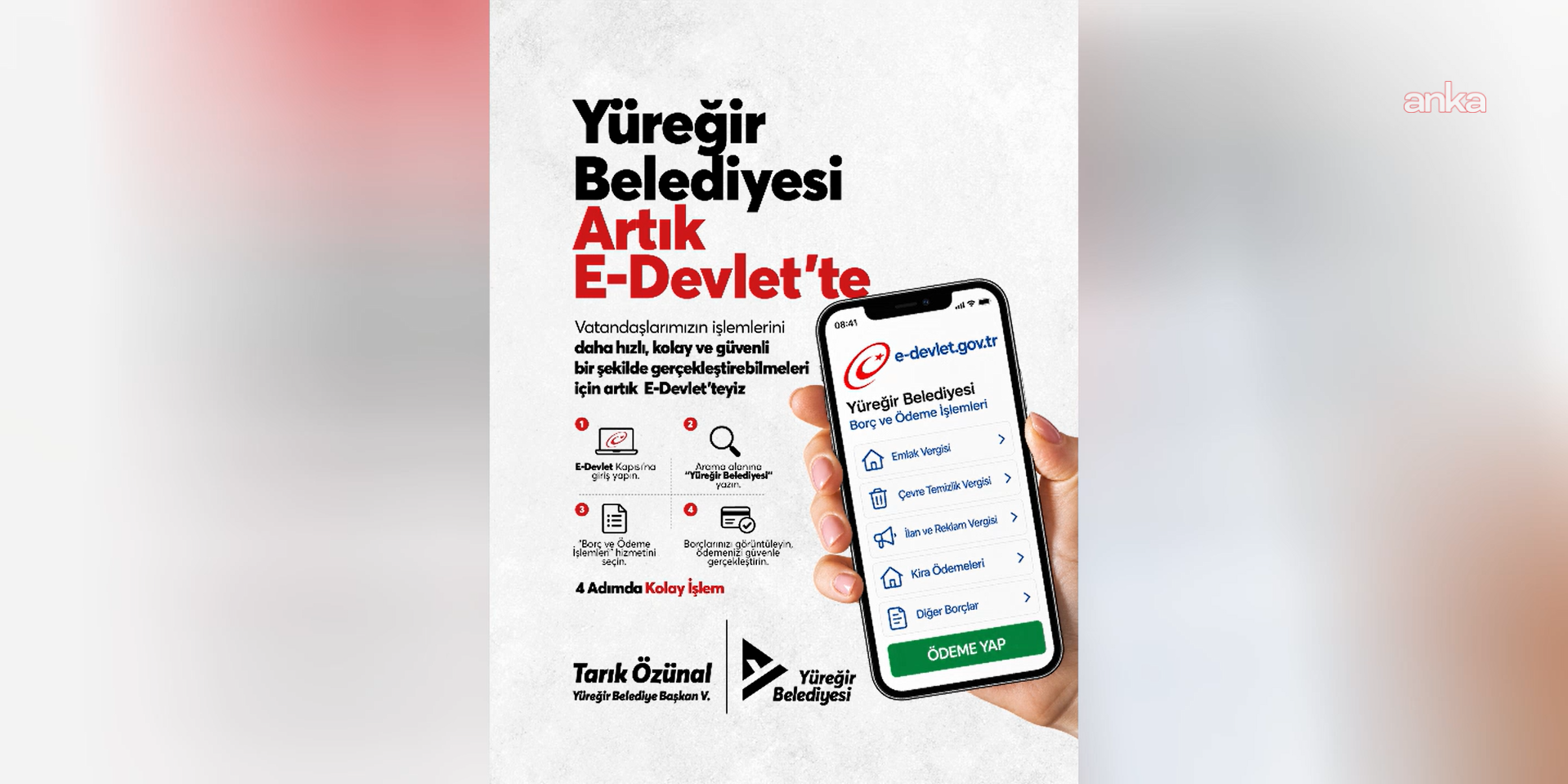 Yüreğir Belediyesi hizmetleri e-Devlet’e taşındı