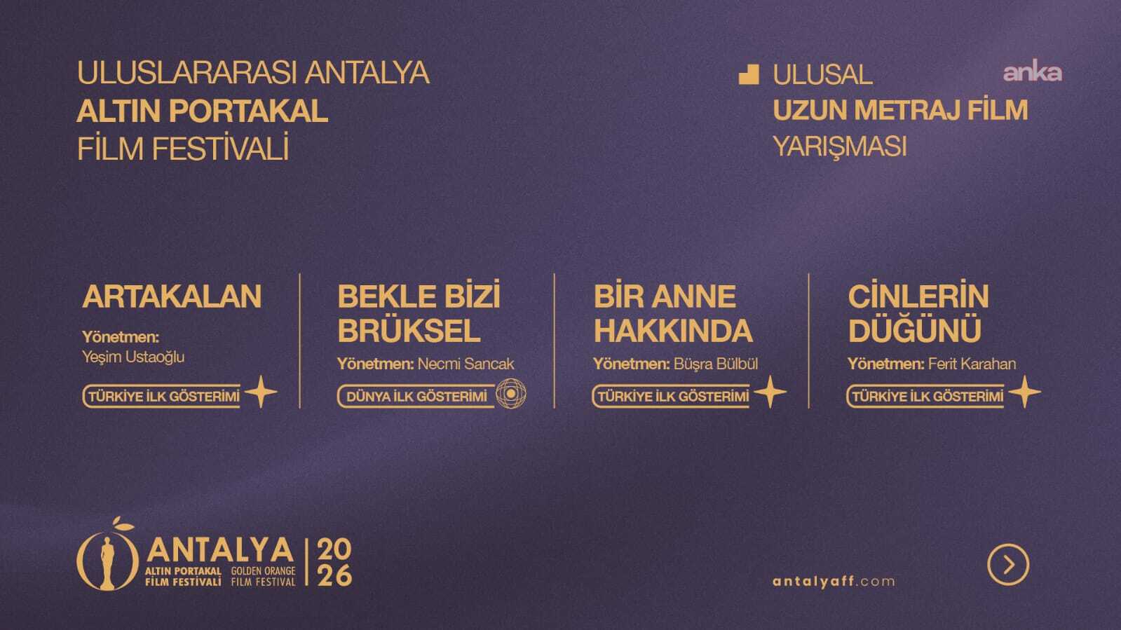Altın Portakal’ın yarışma filmleri belli oldu