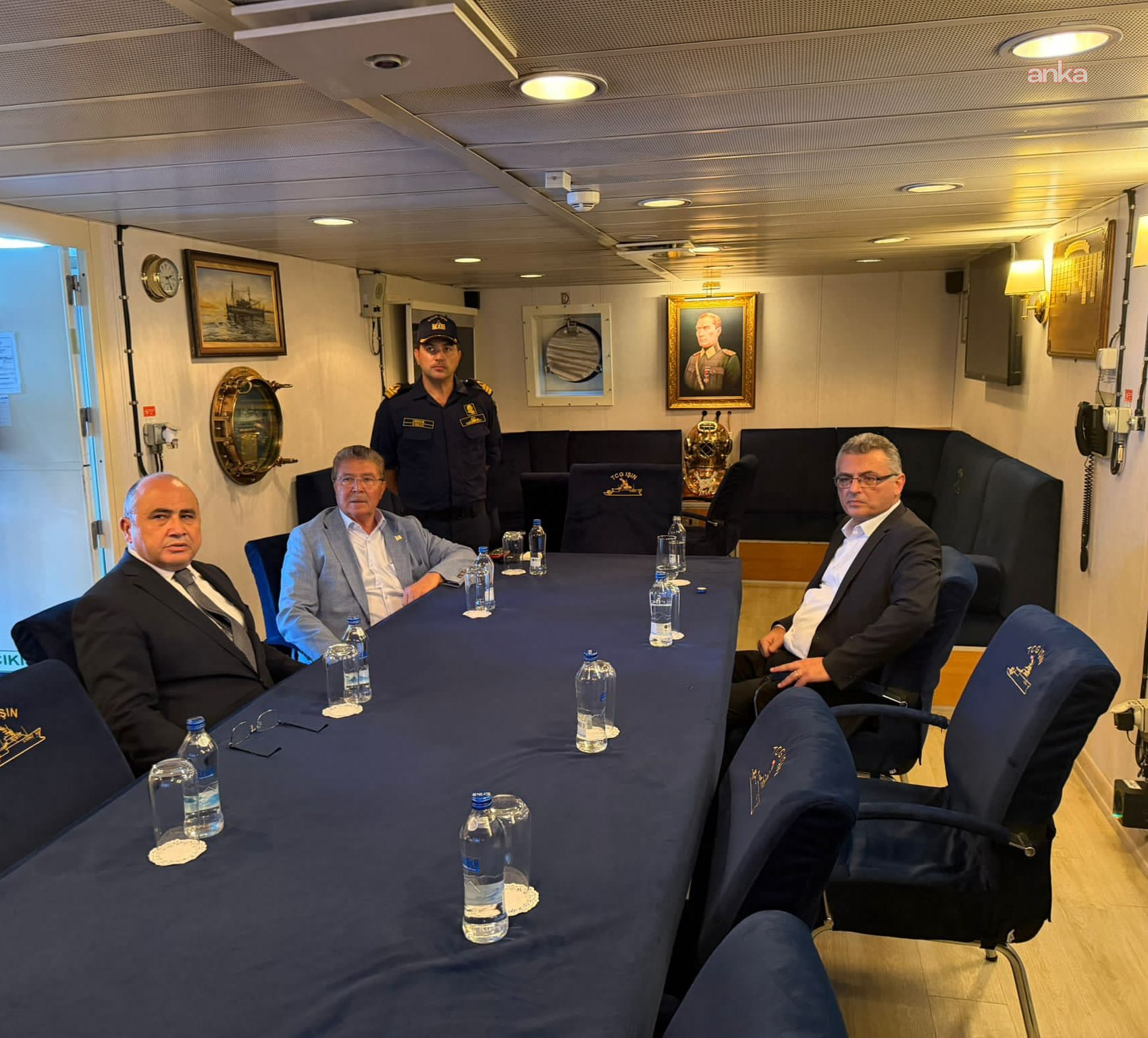 KKTC Cumhurbaşkanı Erhürman, arama-kurtarma çalışmaları için TCG IŞIN'da
