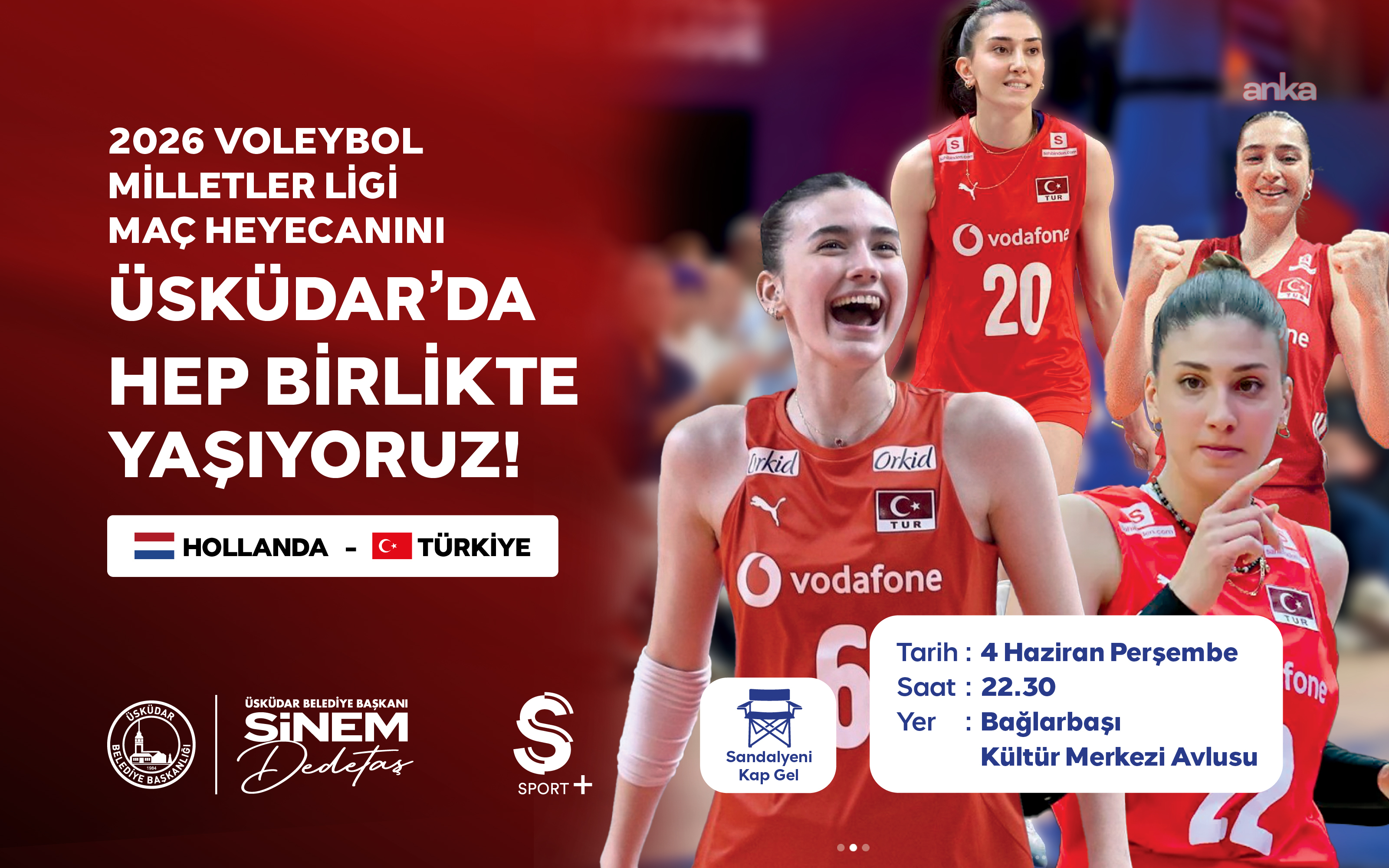 Üsküdar’da "Filenin Sultanları" için dev ekran kuruluyor
